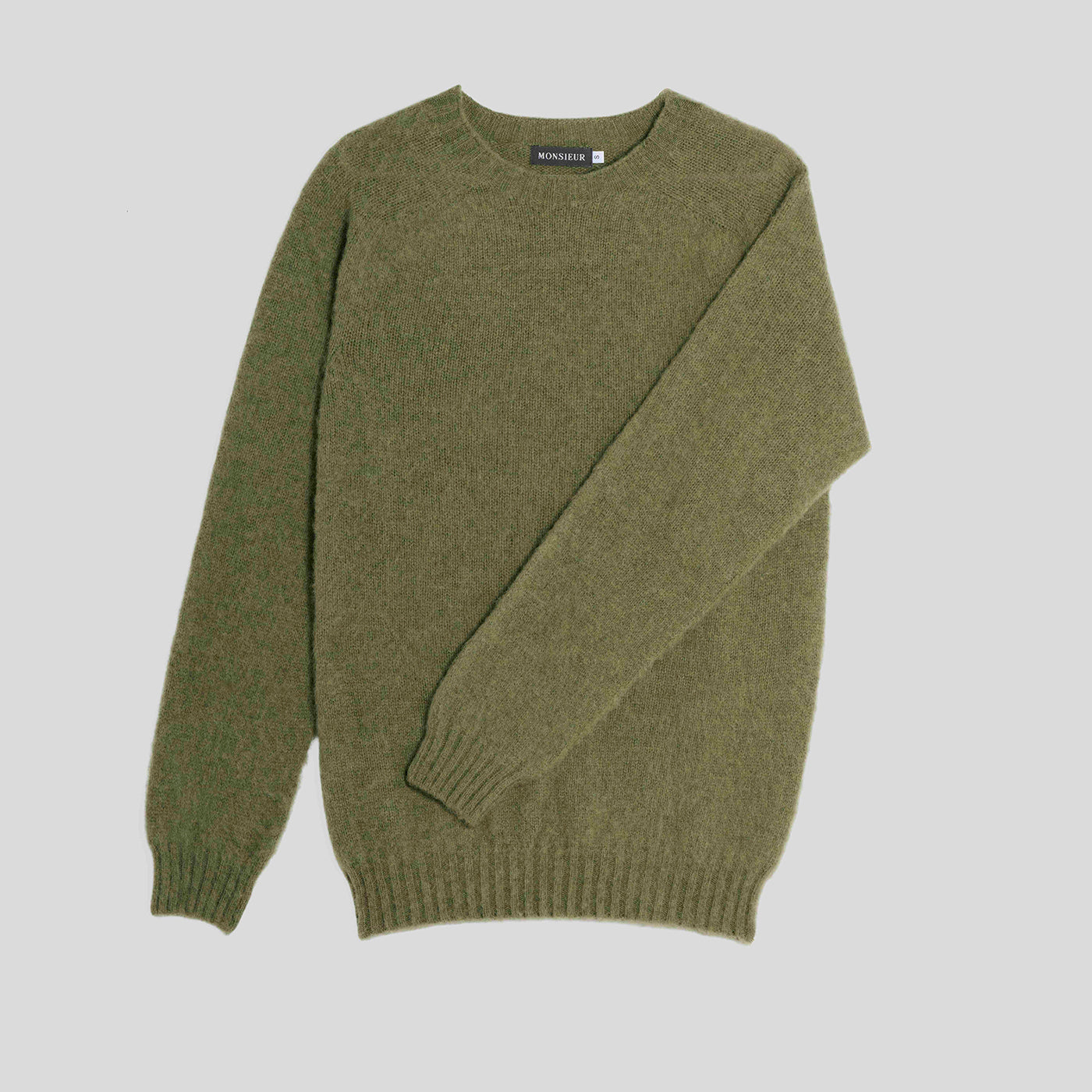 Girocollo raglan brushed shetland kale Monsieur
