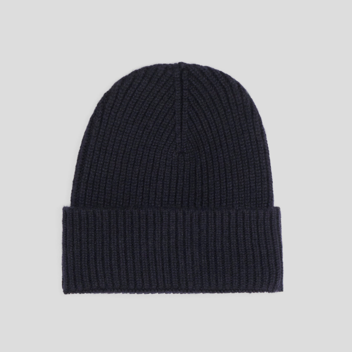 Cuffia coste strette cashmere marine Monsieur