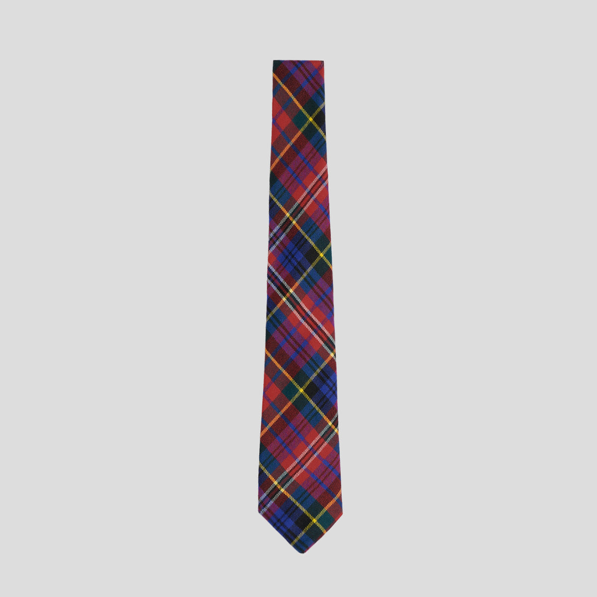 Cravatta lana tartan rossa royal blue Monsieur