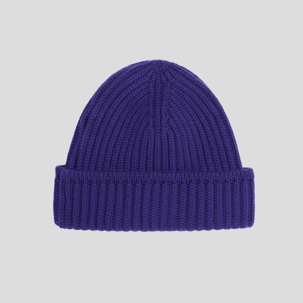 Cuffia pesante costa inglese cashmere cobalto Monsieur