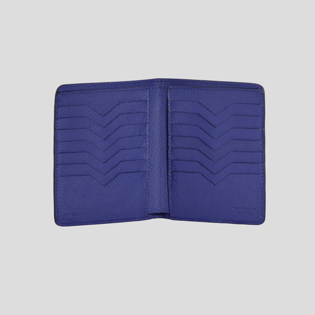Portafoglio multi carte pelle blu royal Monsieur