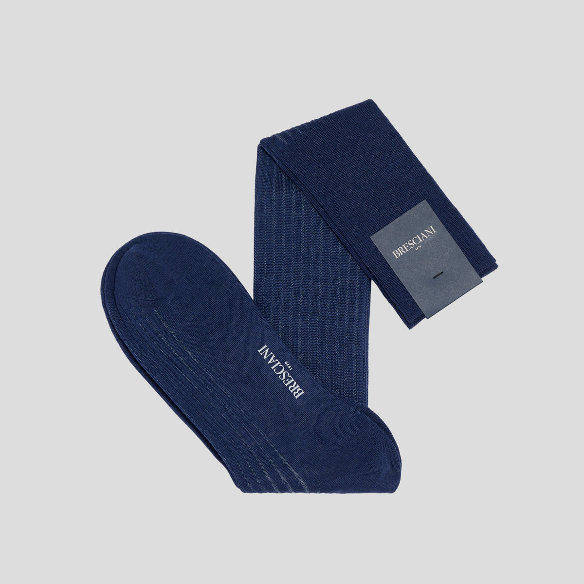 Calze lana vanisè bluette avio Bresciani