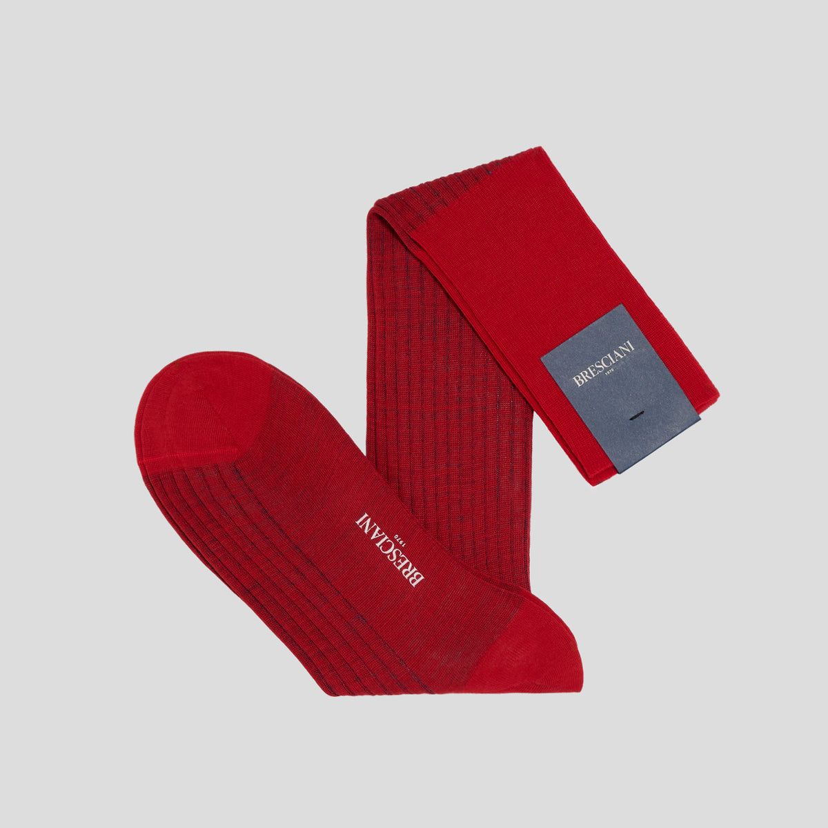 Calze lana vanisè rosso capri Bresciani