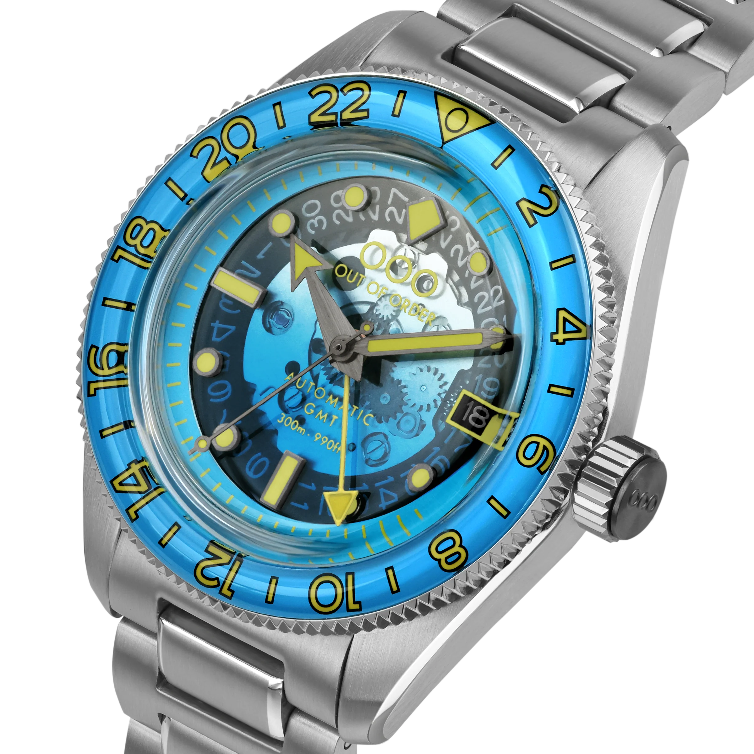 Angelo Azzurro Automatic GMT LIMITED EDITION OUT OF ORDER