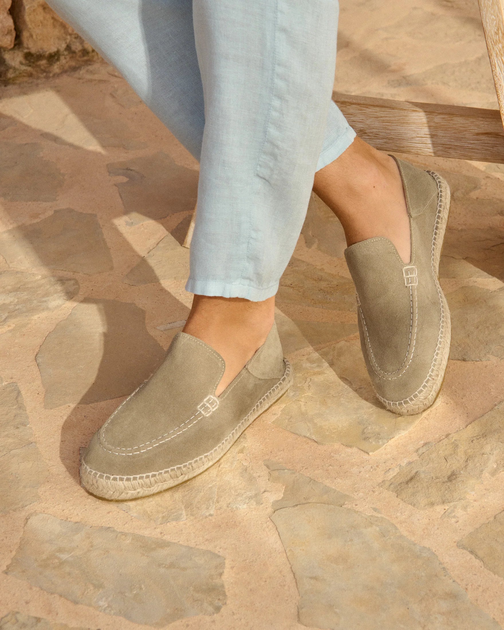 Mocassino suede Traveler loafers espadrilles Forest Manebì