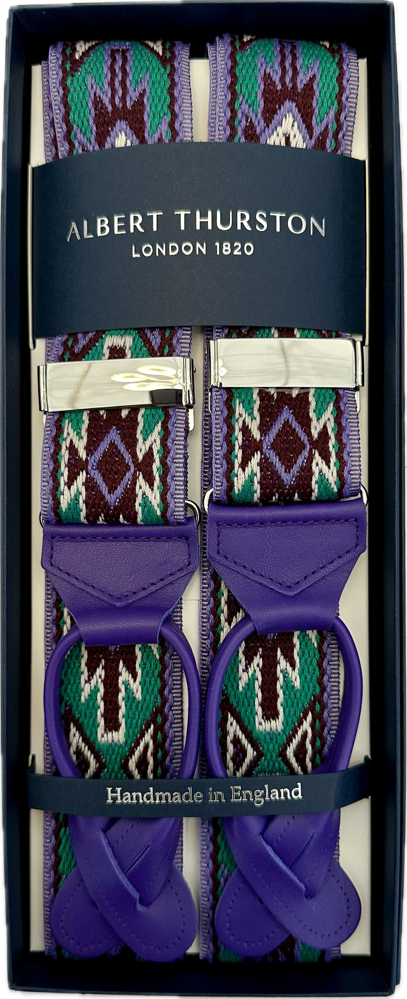 Bretelle Navajo viola bordeaux tiffany Albert Thurston