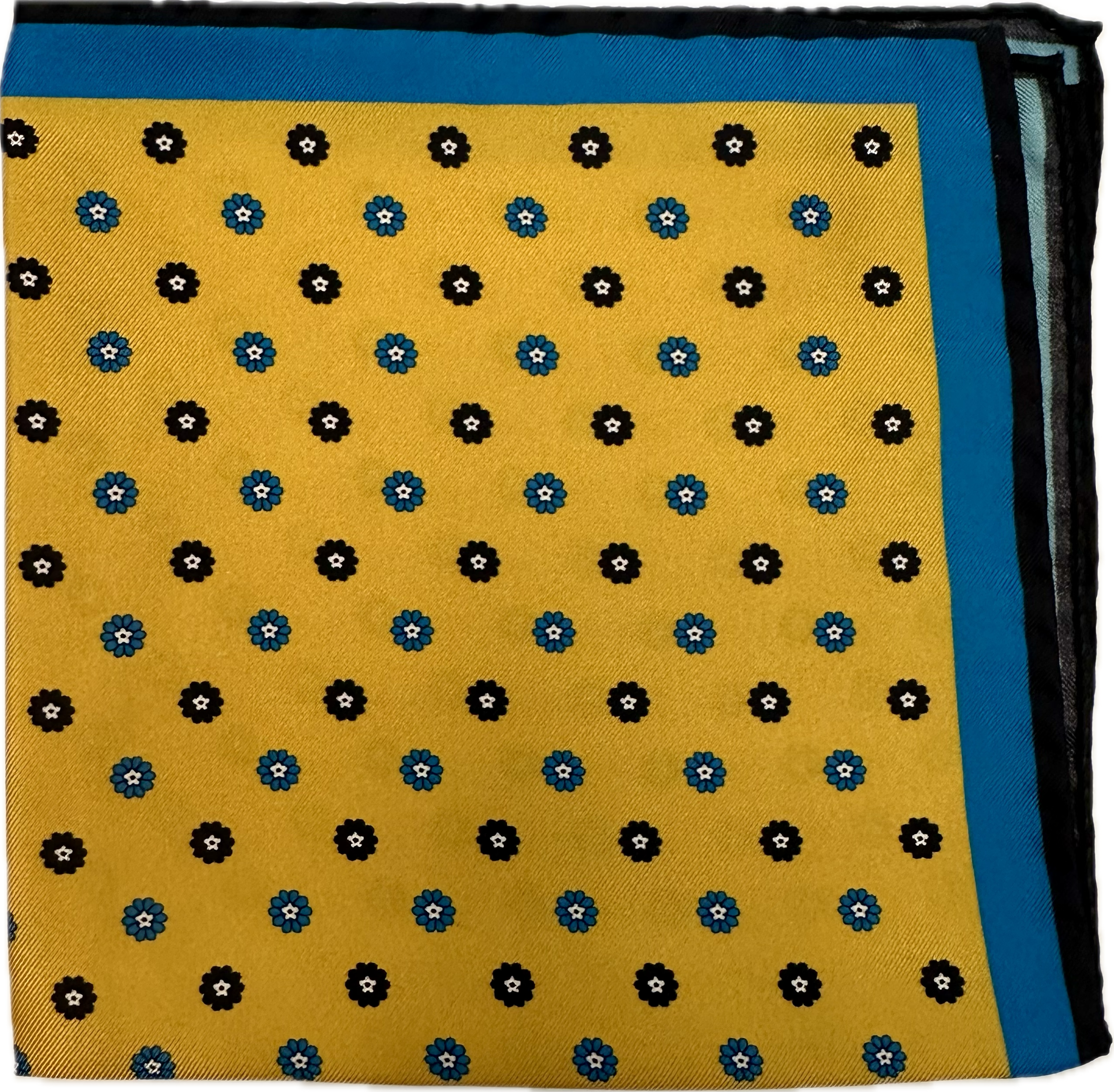 Pocket square fiorellino giallo Fefè