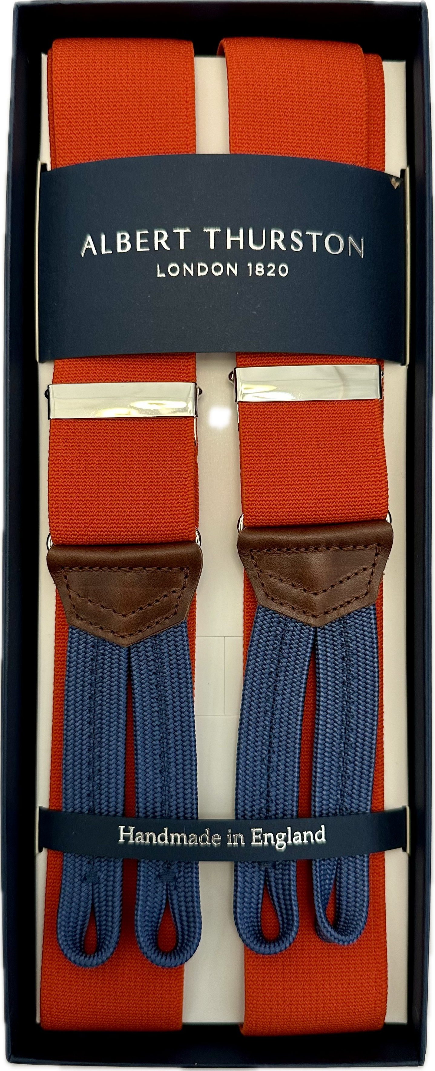 Bretelle elastico arancioni Albert Thurston