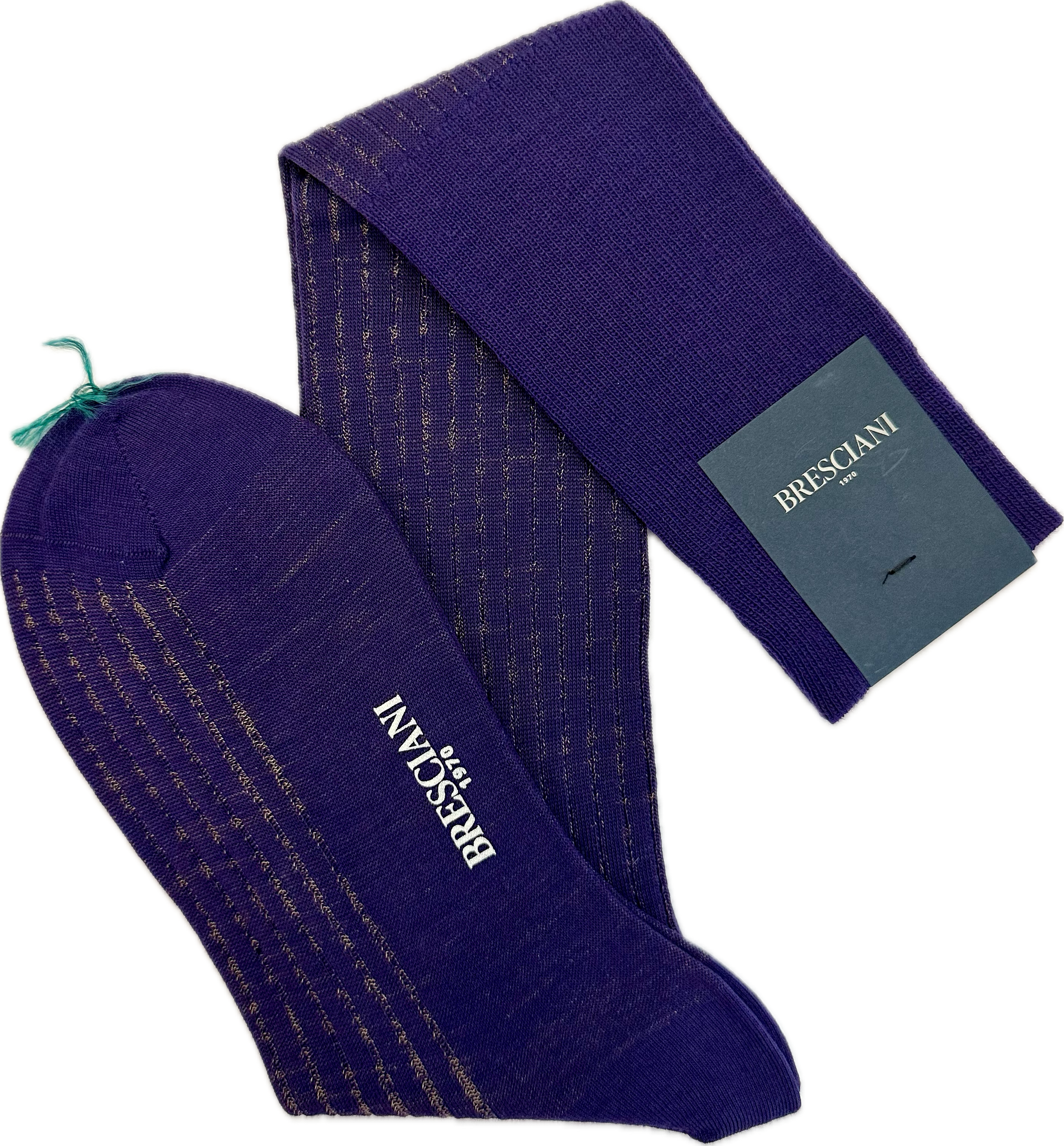 Calze lana vanisè plum argilla Bresciani