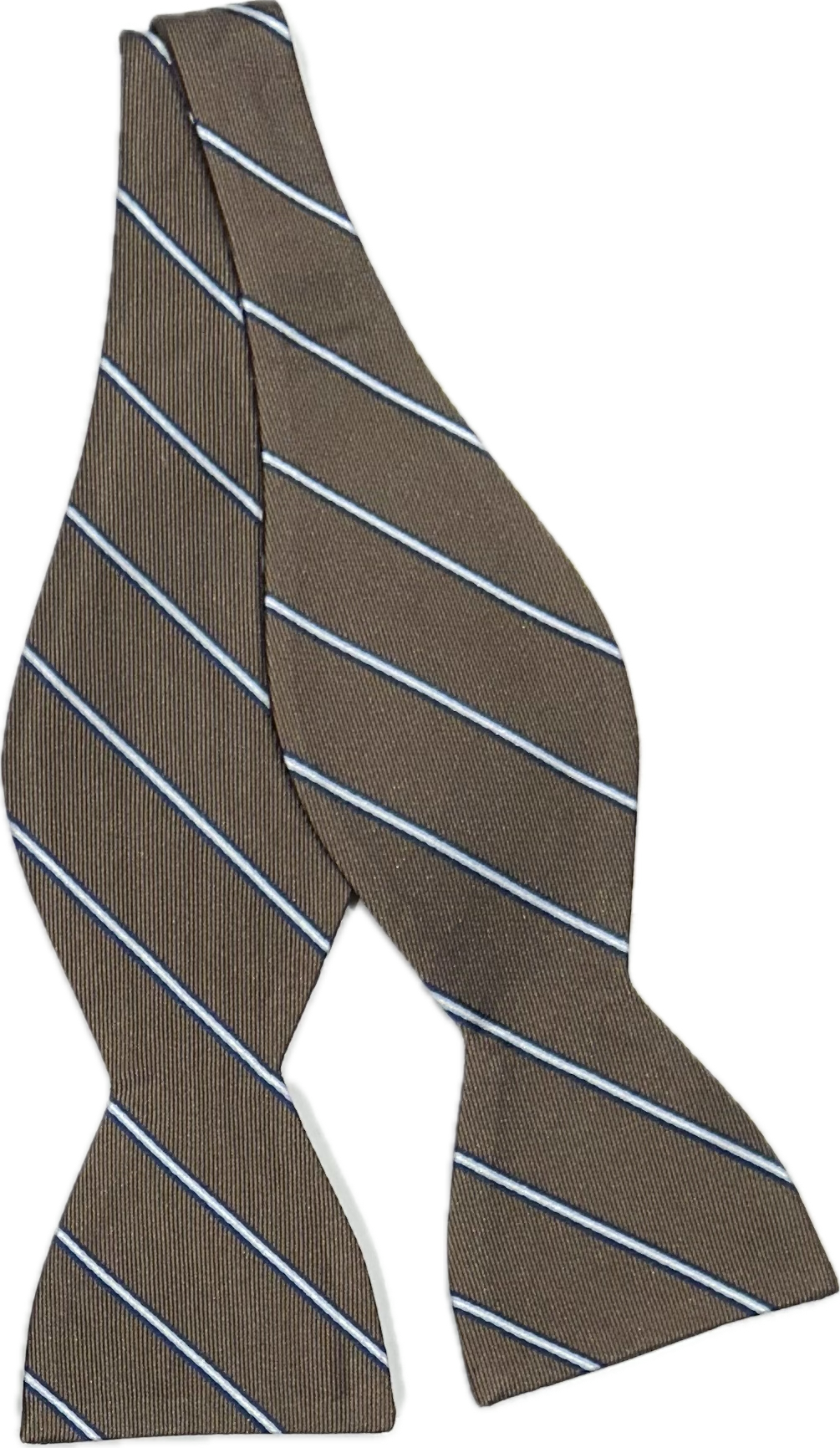 Self bow tie seta regimental moro Monsieur
