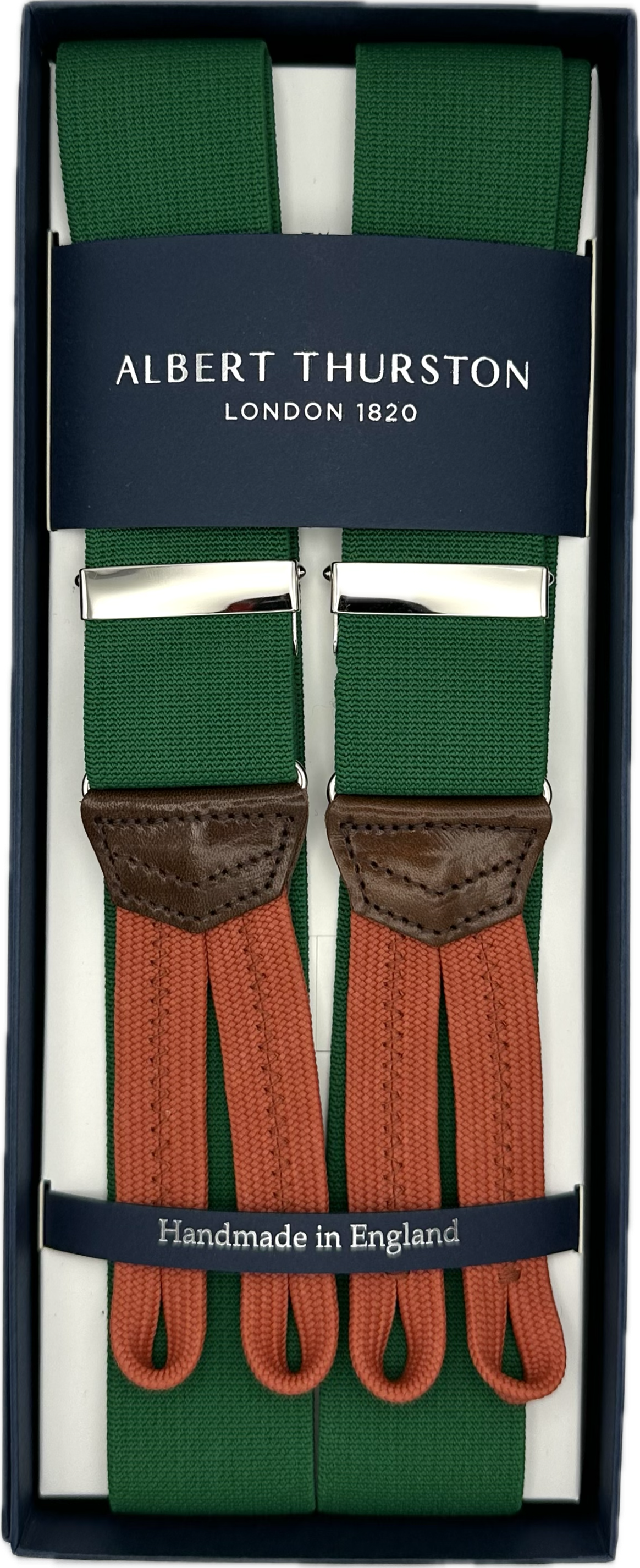 Bretelle elastico verde bandiera Albert Thurston