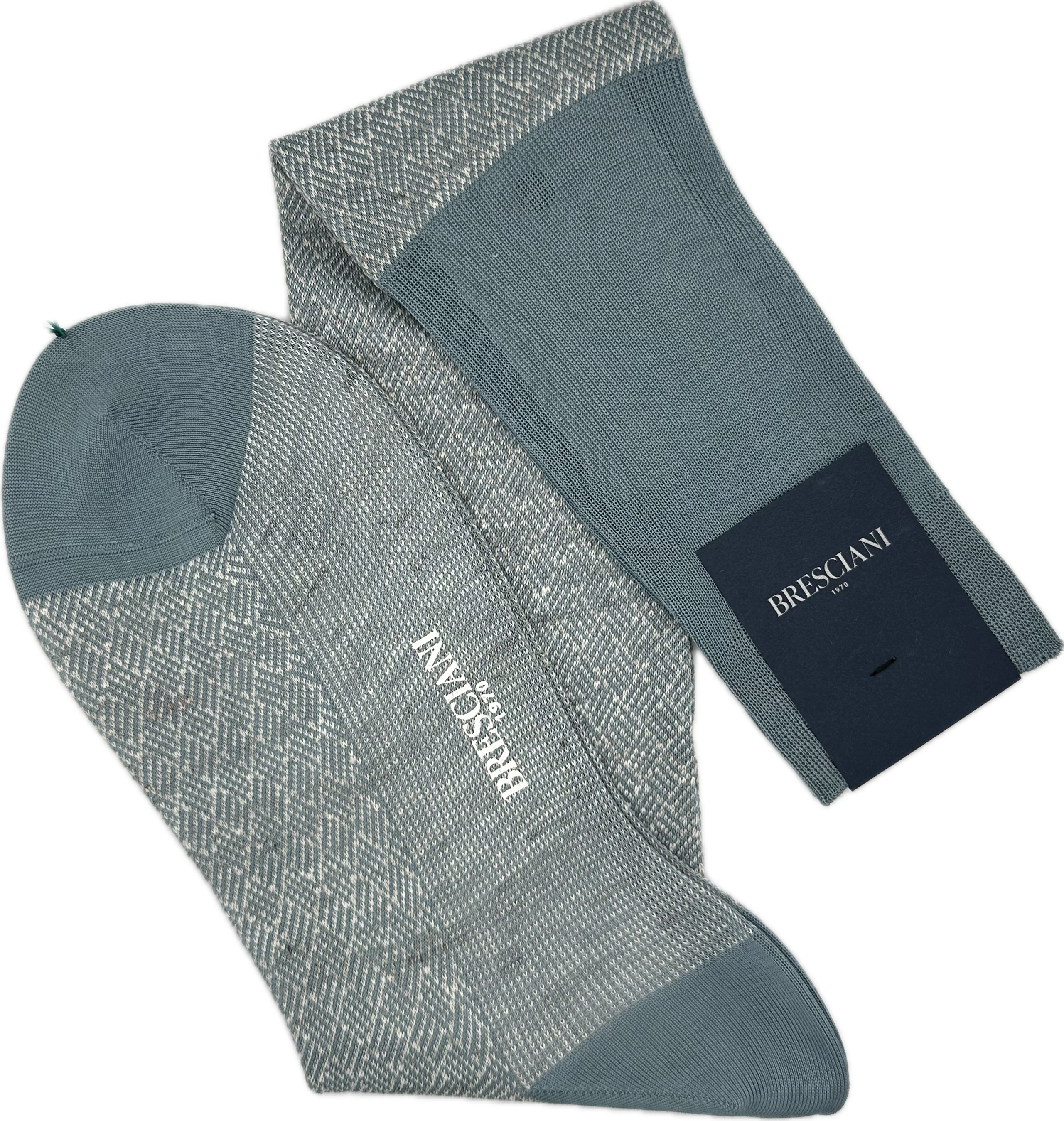 Calze fantasia teal naturale Bresciani