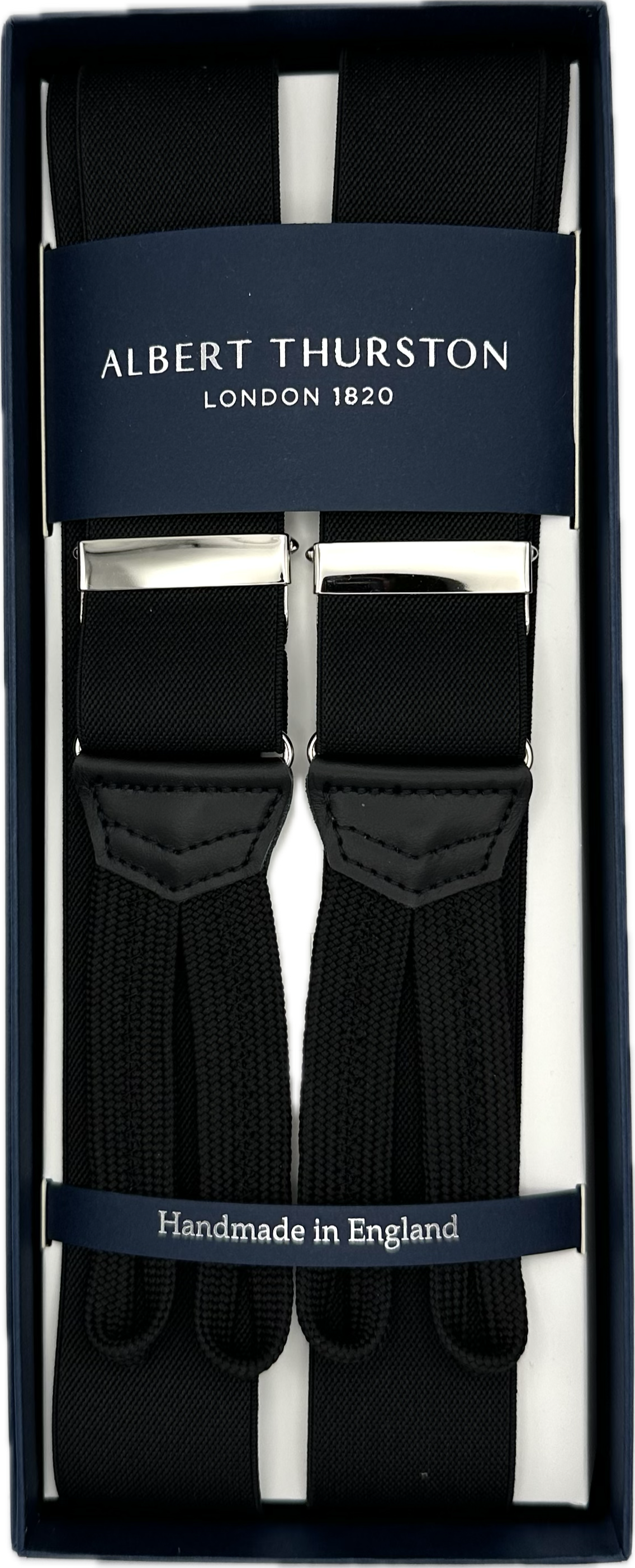 Bretelle elastico nera Albert Thurston