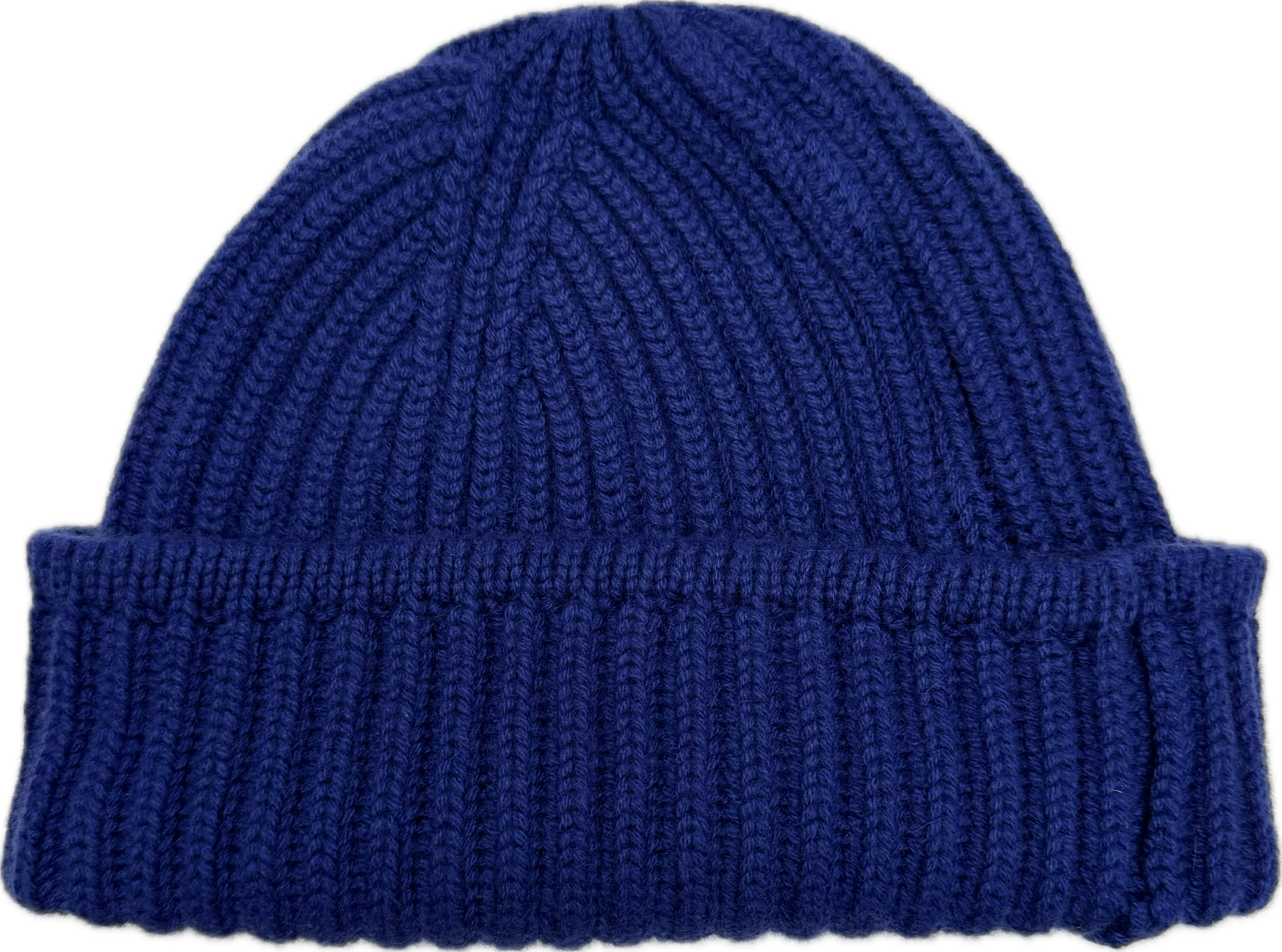 Cuffia pesante costa inglese cashmere cobalto Monsieur