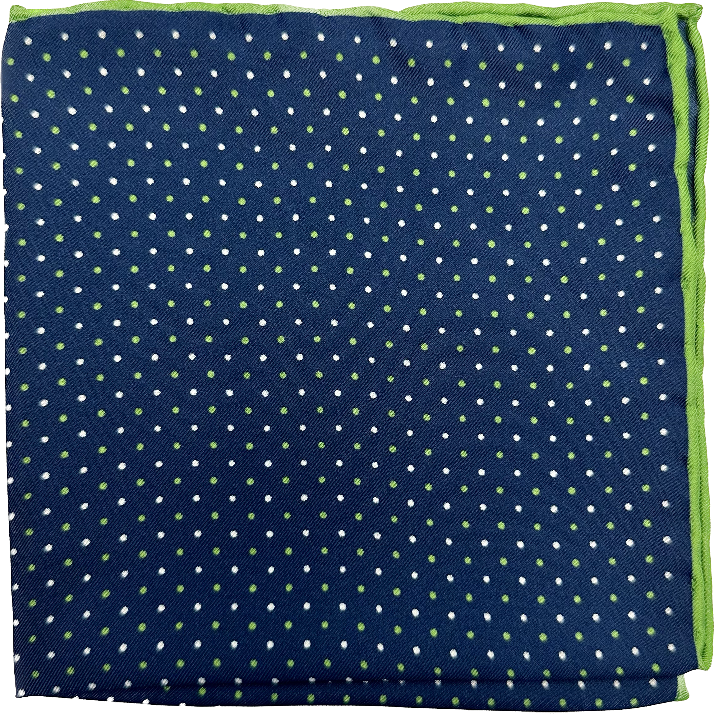 Pocket square multi pois verde blu chiaro seta Fefè