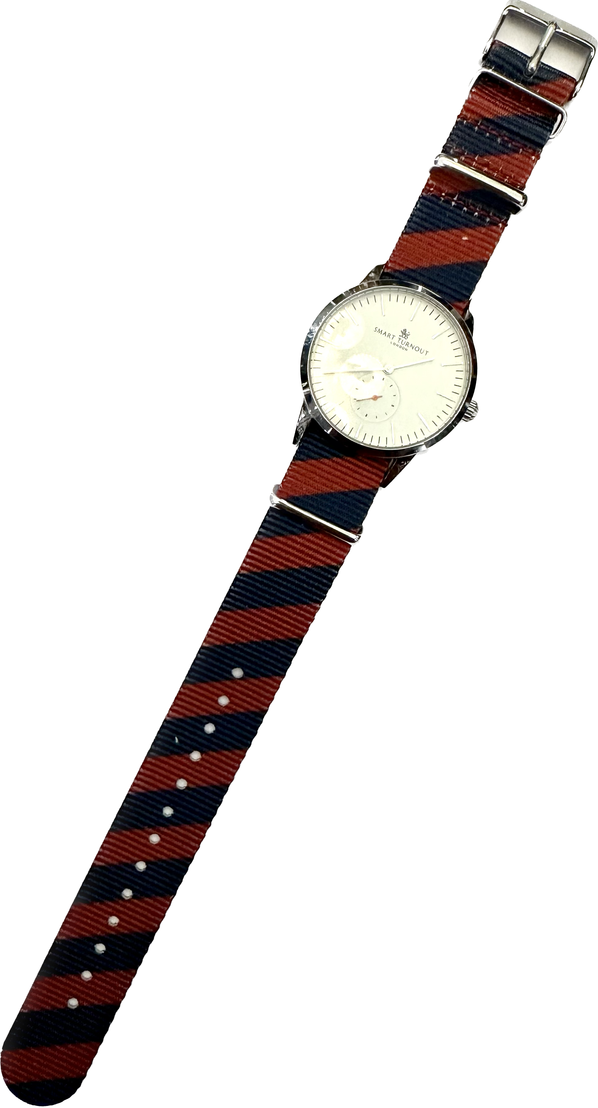 Nato strap watch regimental preppy rosso blu Monsieur