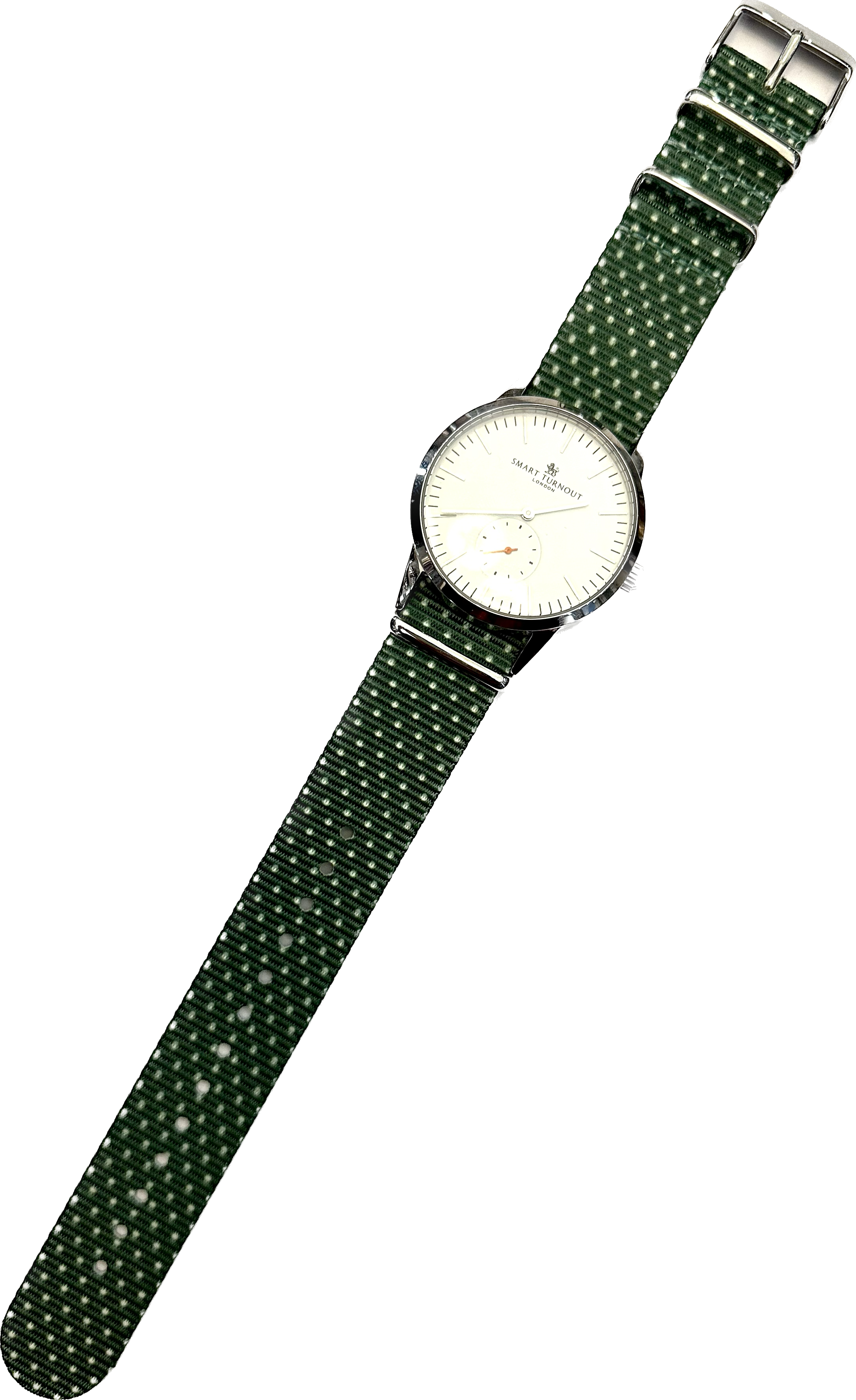 Nato strap watch verde pois Monsieur