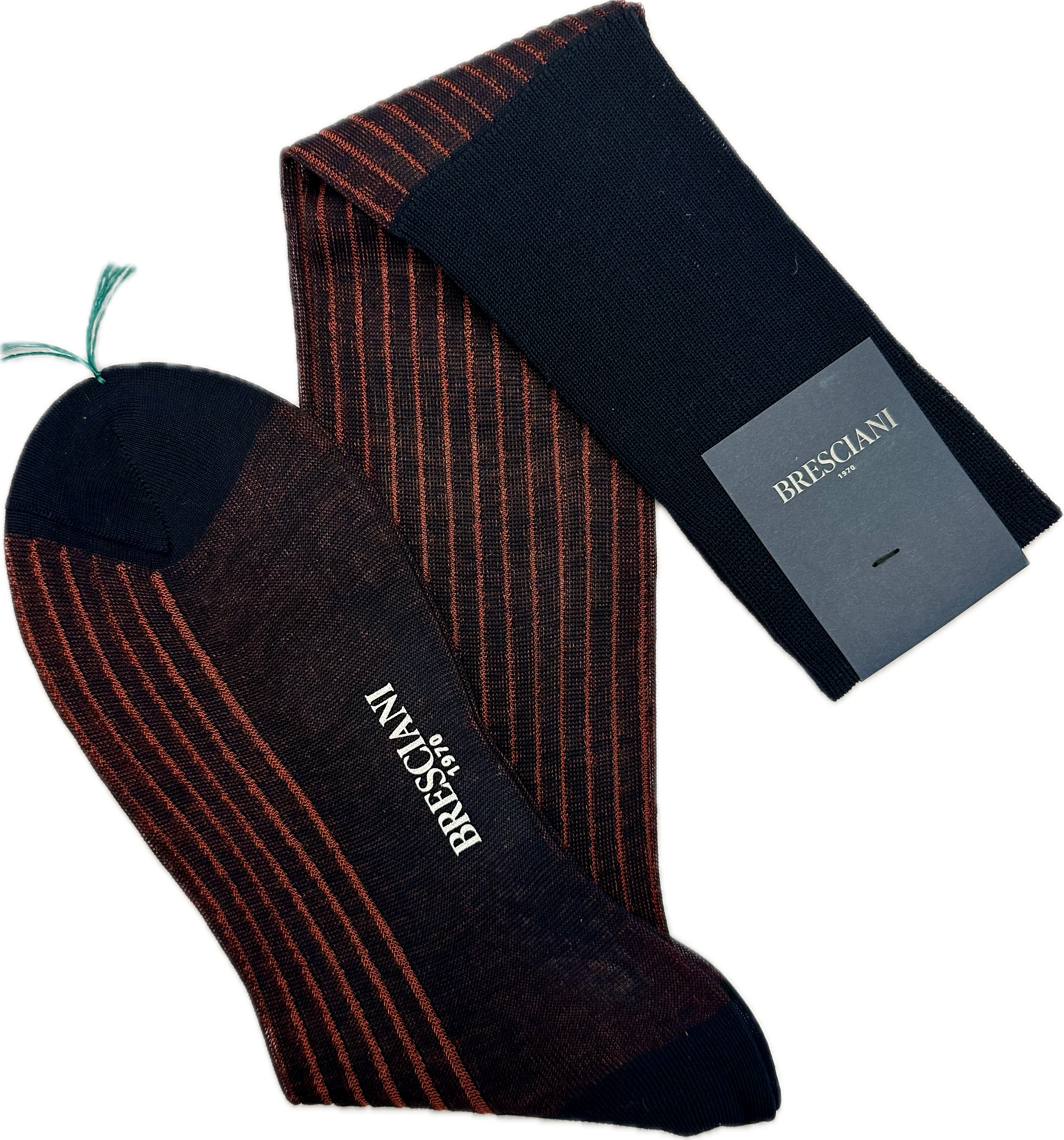 Calze vanisè navy mattone Bresciani