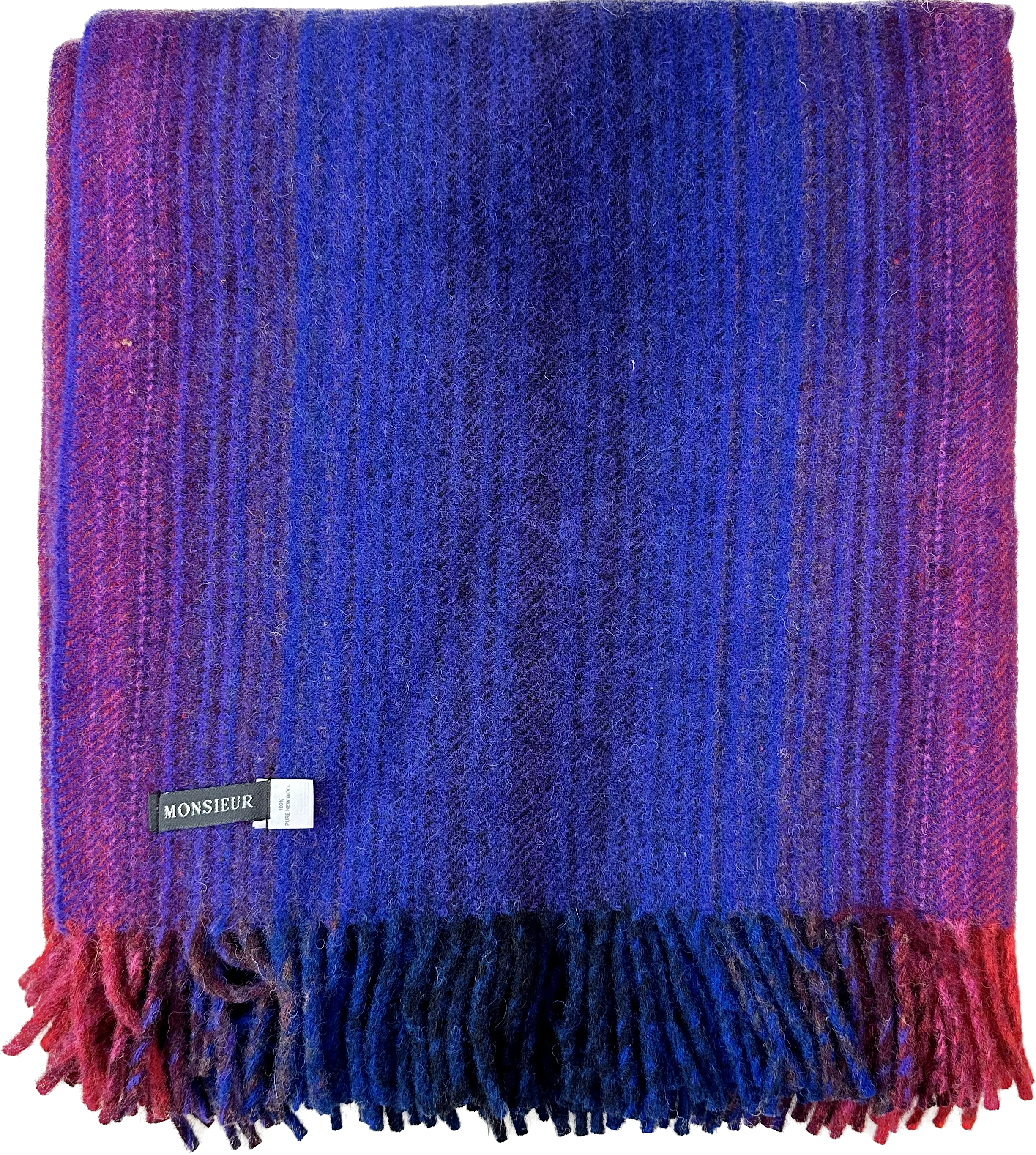 Plaid lana spectrum viola Monsieur