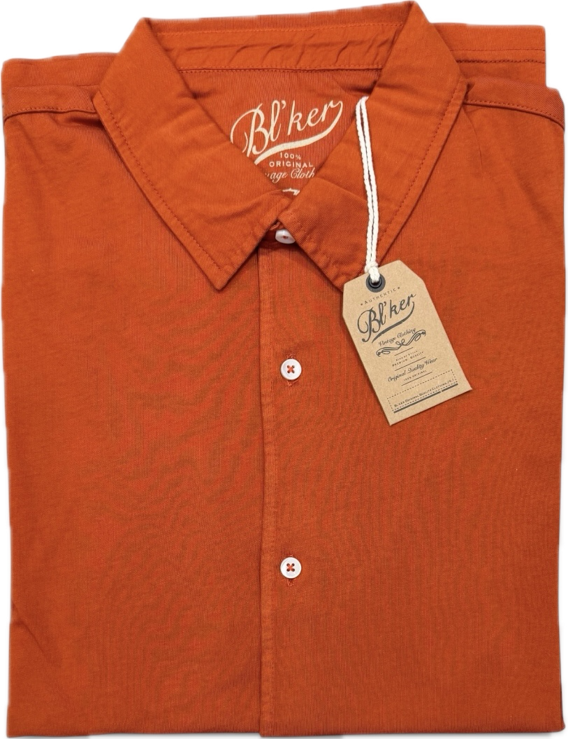 Camicia manica lunga jersey arancione BL'KER