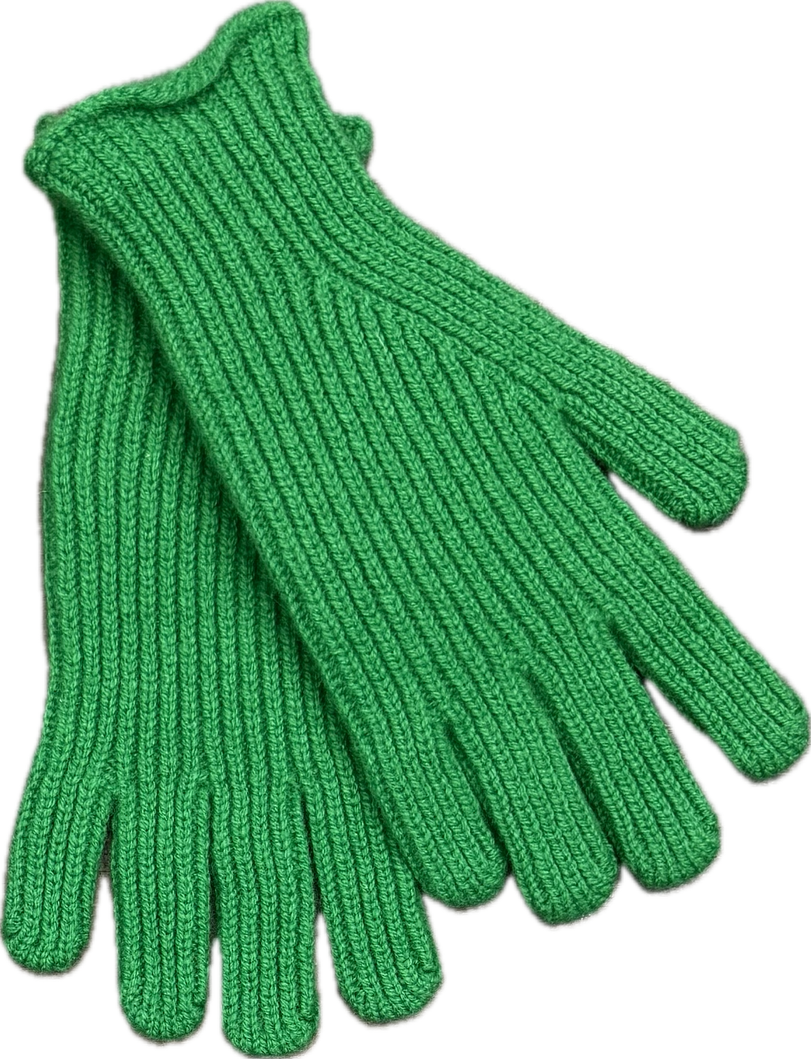 Guanto coste lambswool verde bandiera billiard Robert Mackie