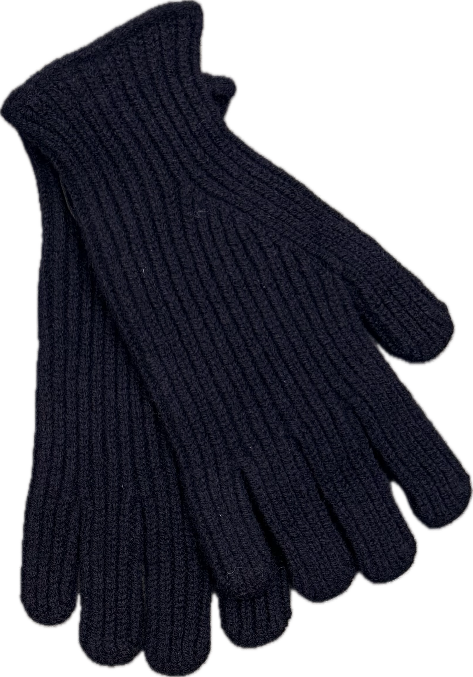 Guanto coste lambswool navy Robert Mackie