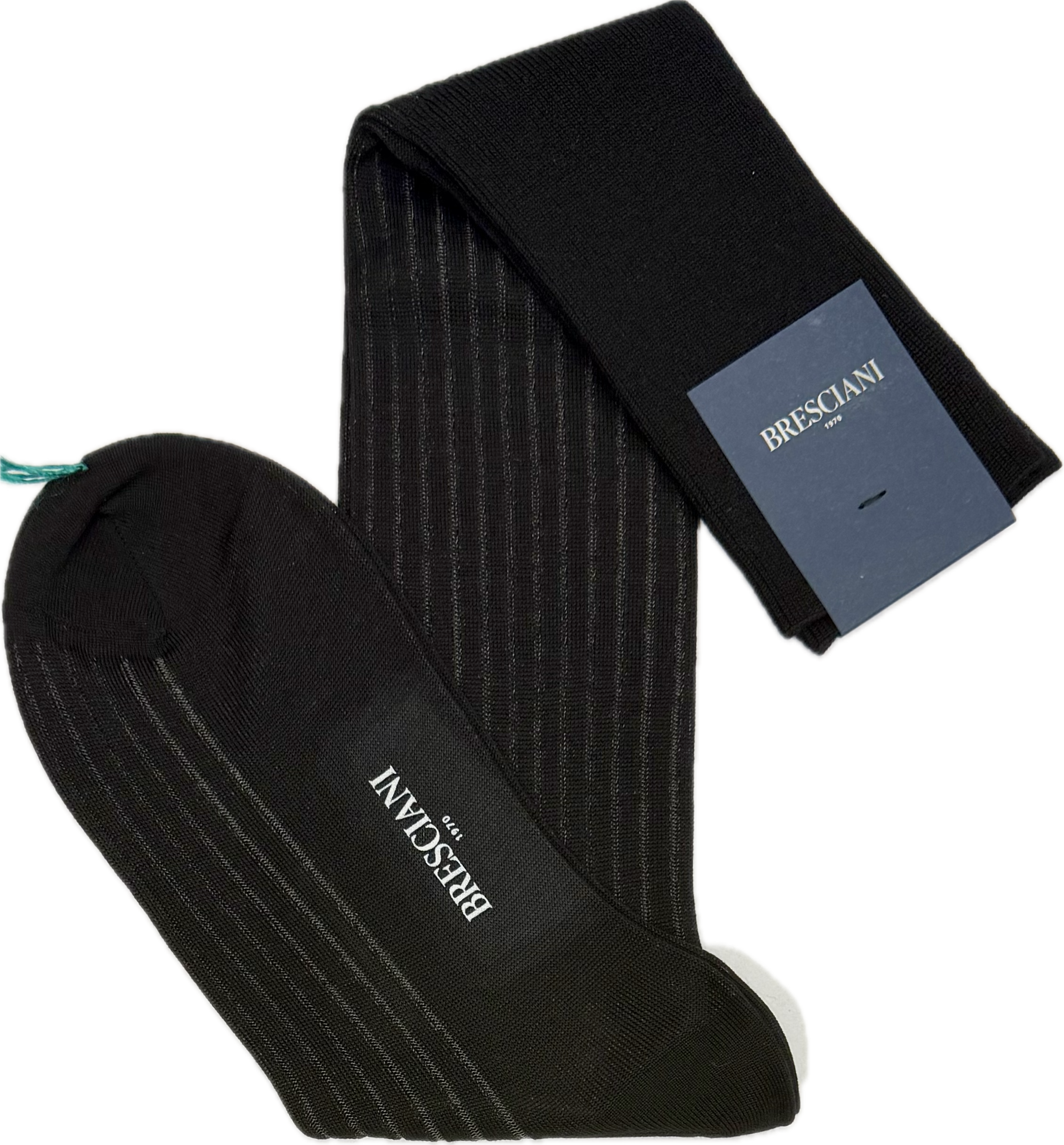 Calze lana vanisè nero medio Bresciani