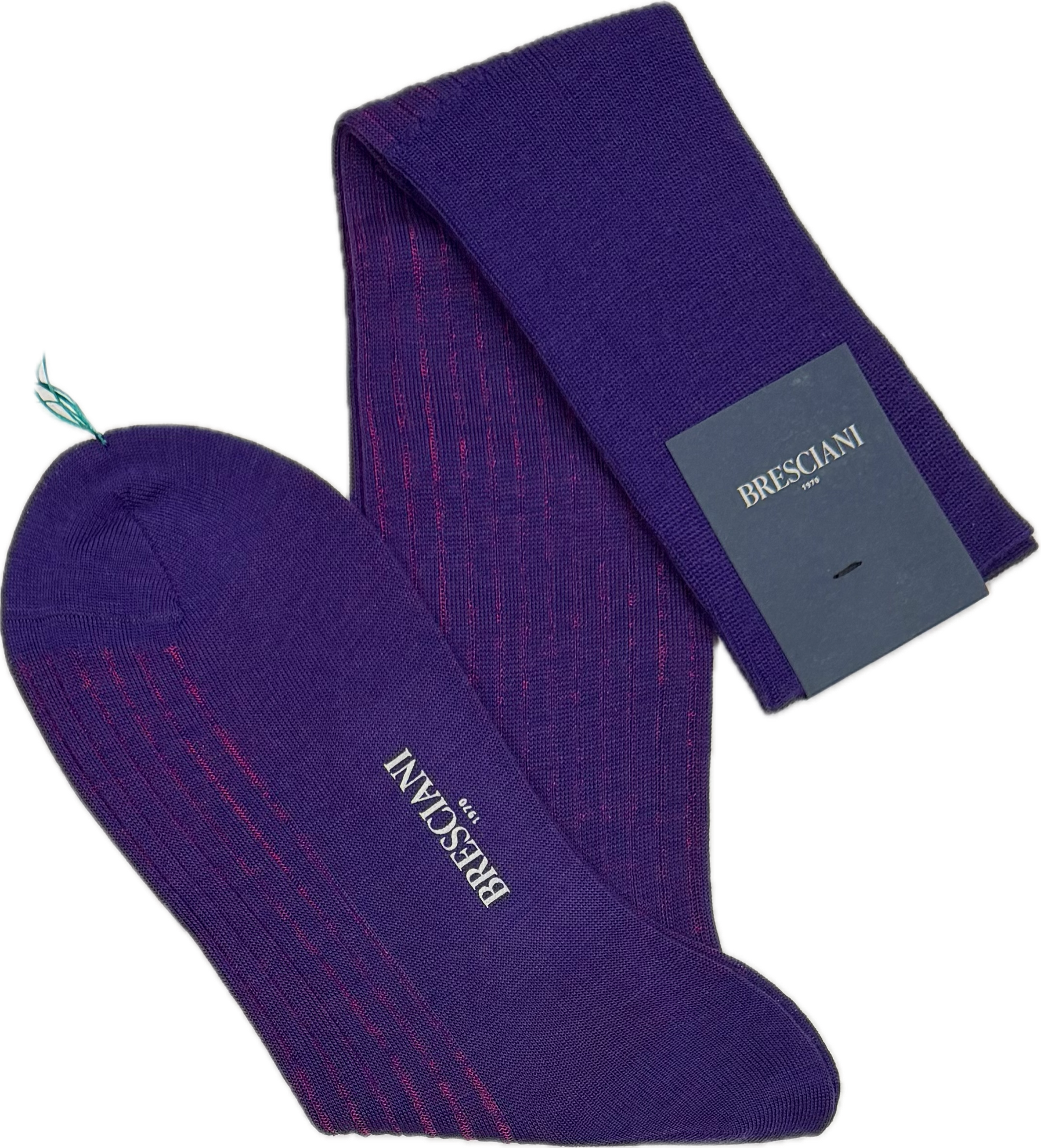 Calze lana vanisè plum tramonto Bresciani