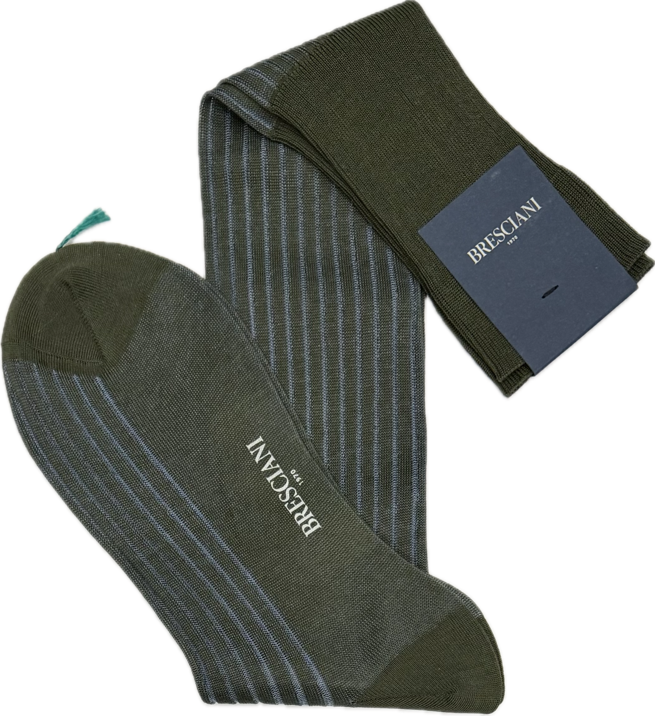 Calze vanisè verde scuro avio Bresciani