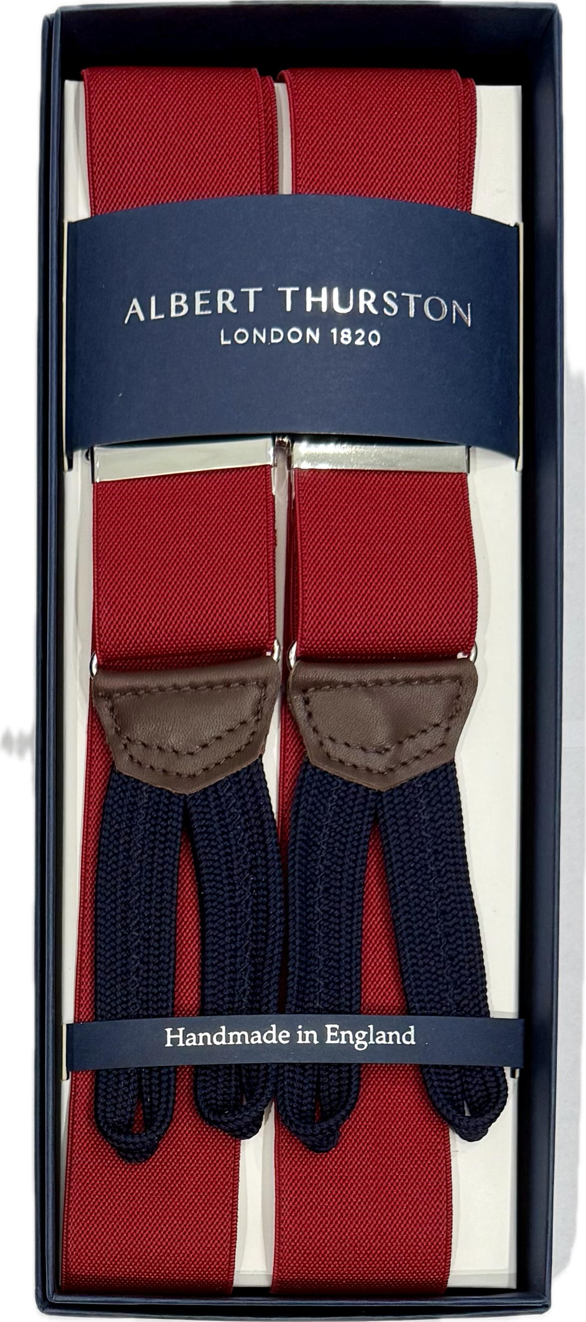 Bretelle elastico rosso intenso Albert Thurston