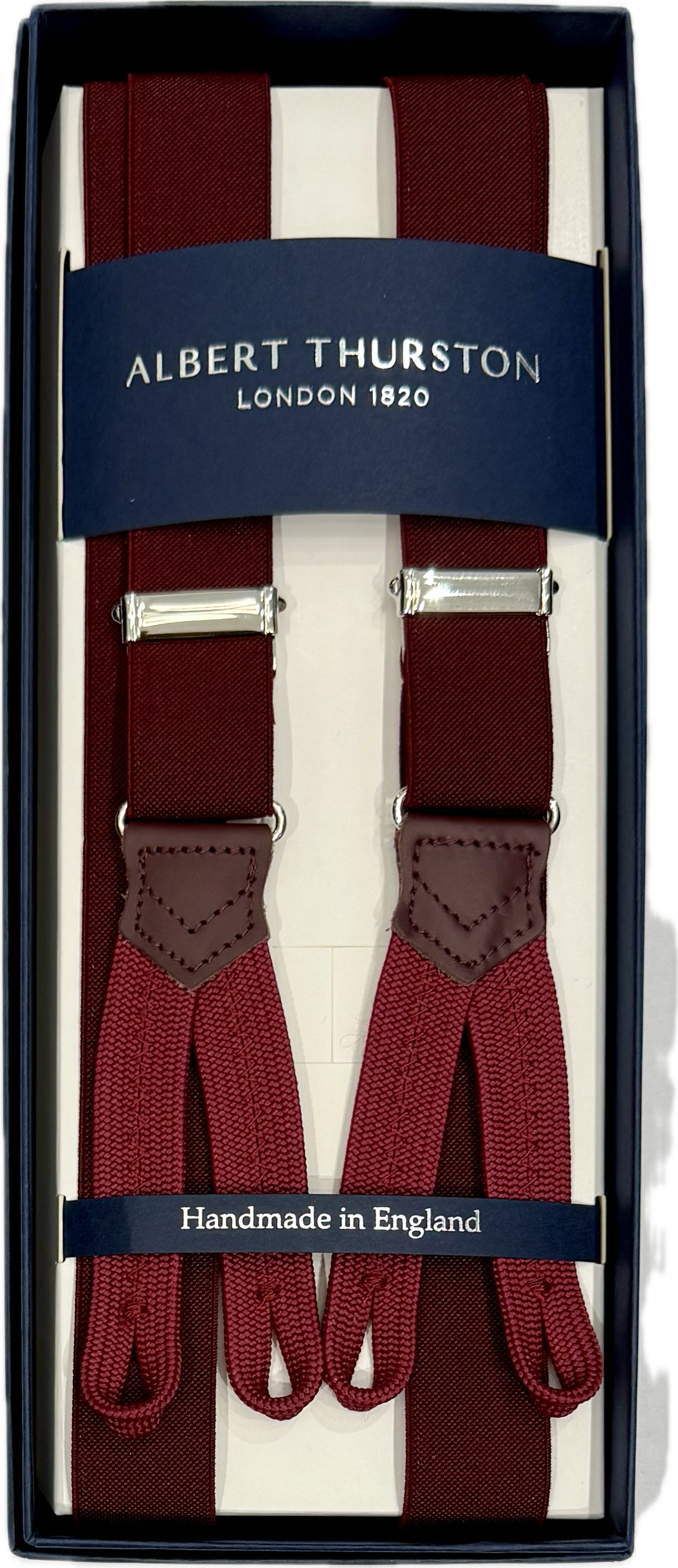 Bretelle elastico wine strette Albert Thurston