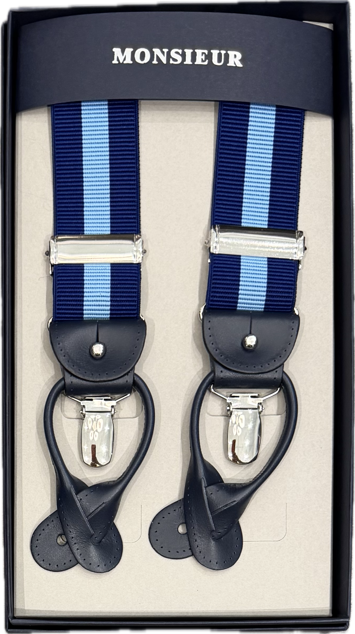 Bretelle regimental royal azzurro Monsieur