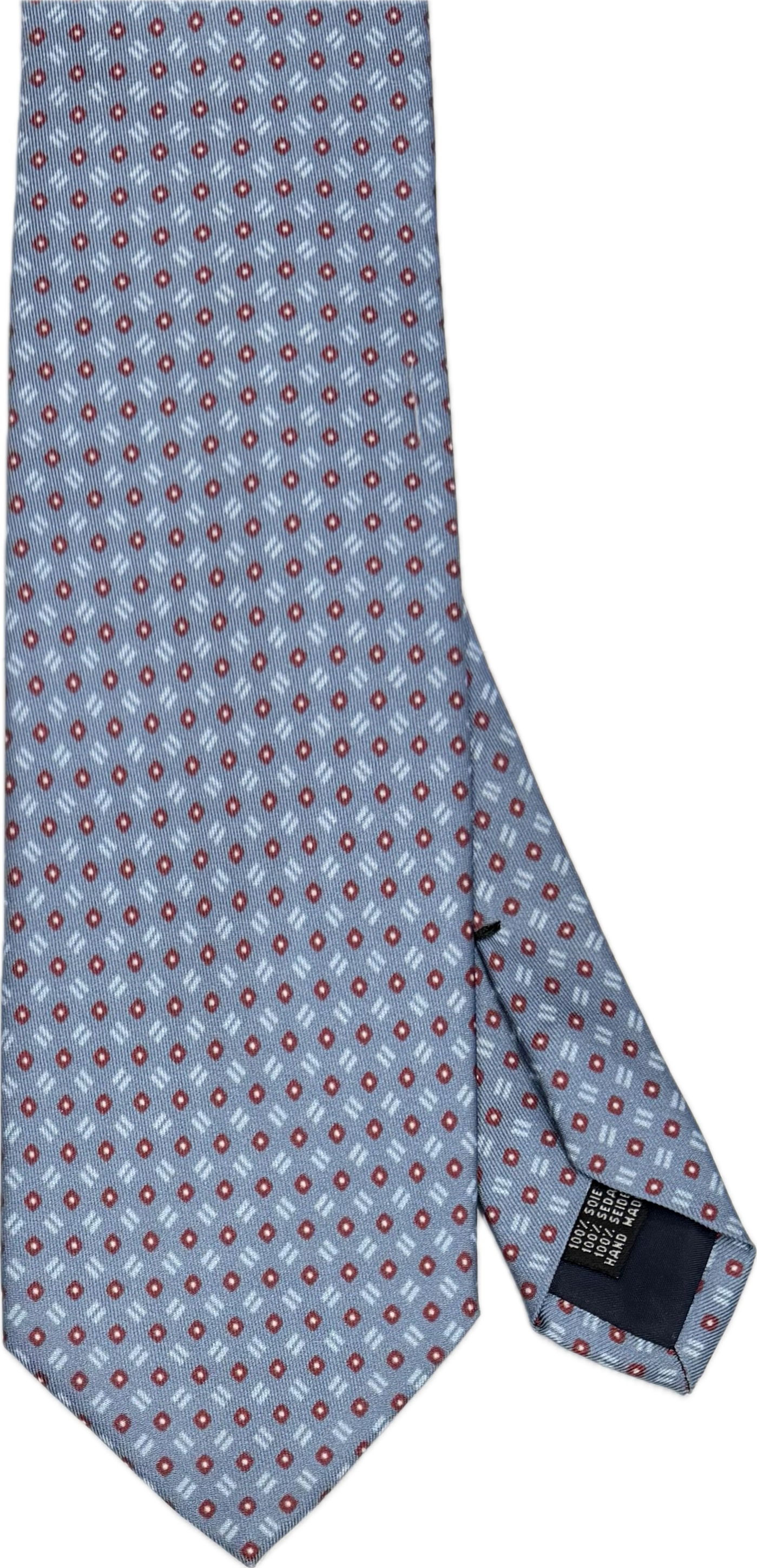 Cravatta seta micro fantasia carta da zucchero Monsieur