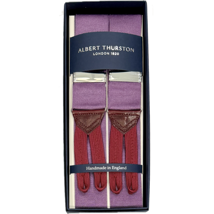 Bretelle barathea tinta unita amethyst Albert Thurston