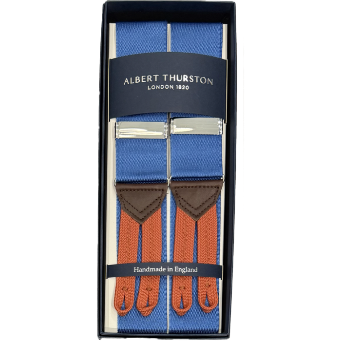 Bretelle barathea tinta unita smalt Albert Thurston