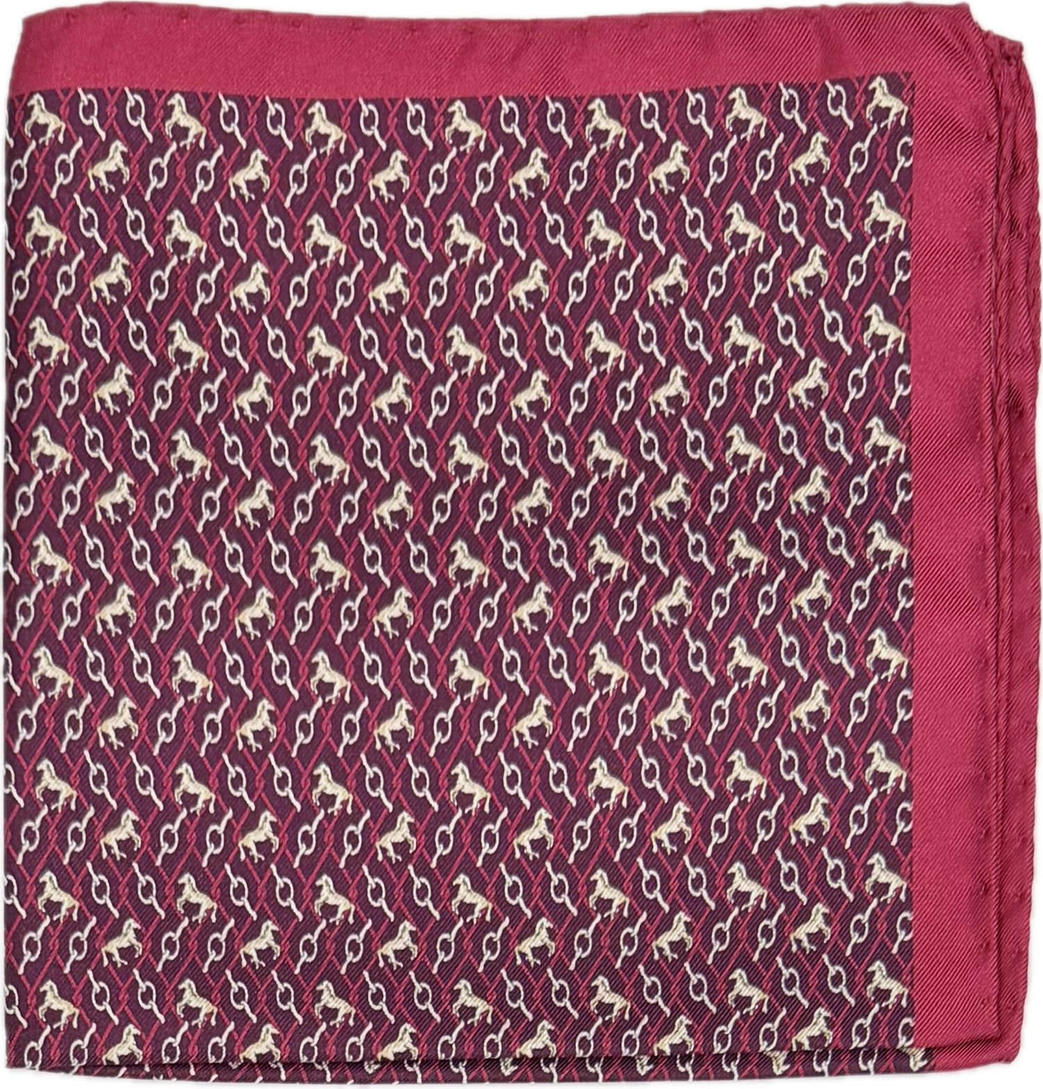 Pocket square seta cavallini porpora Fefè