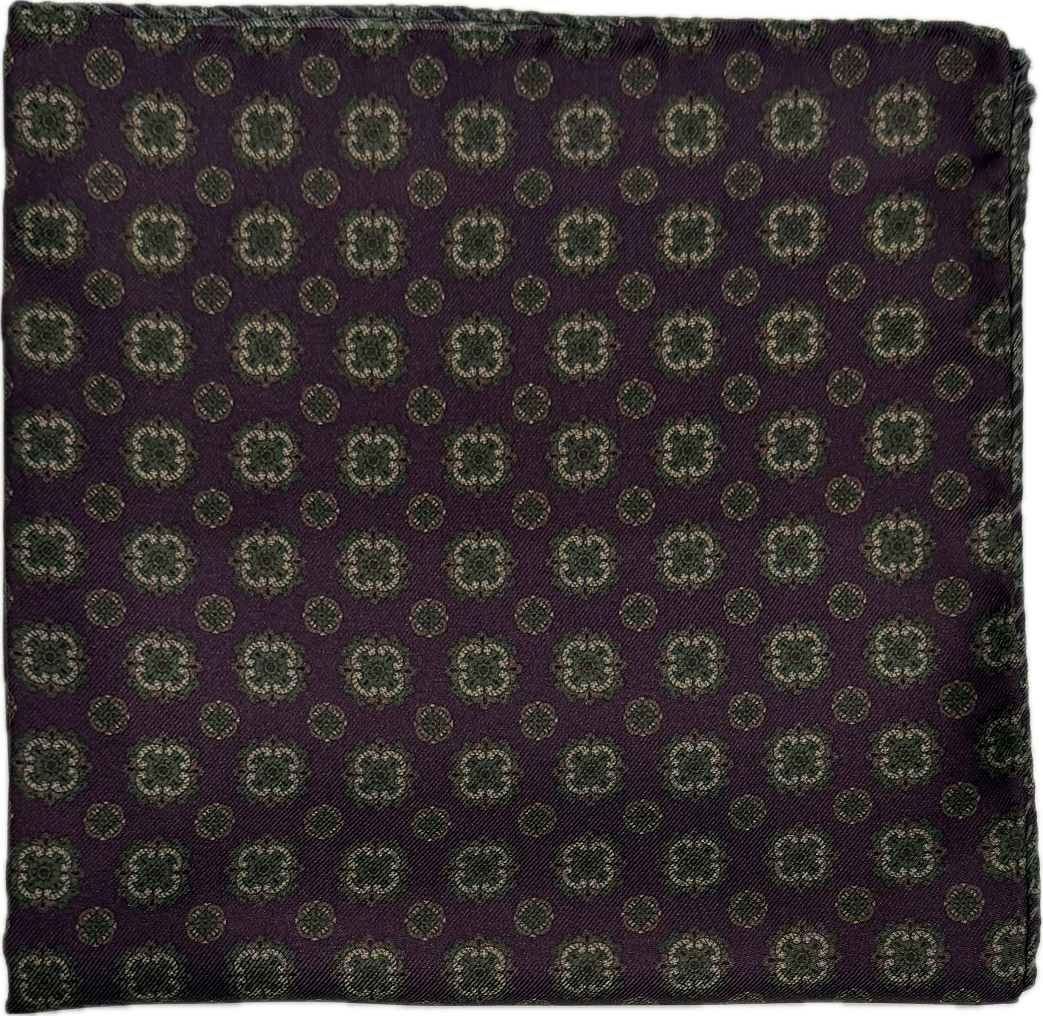 Pocket square seta fantasia geometrica bordeaux Monsieur