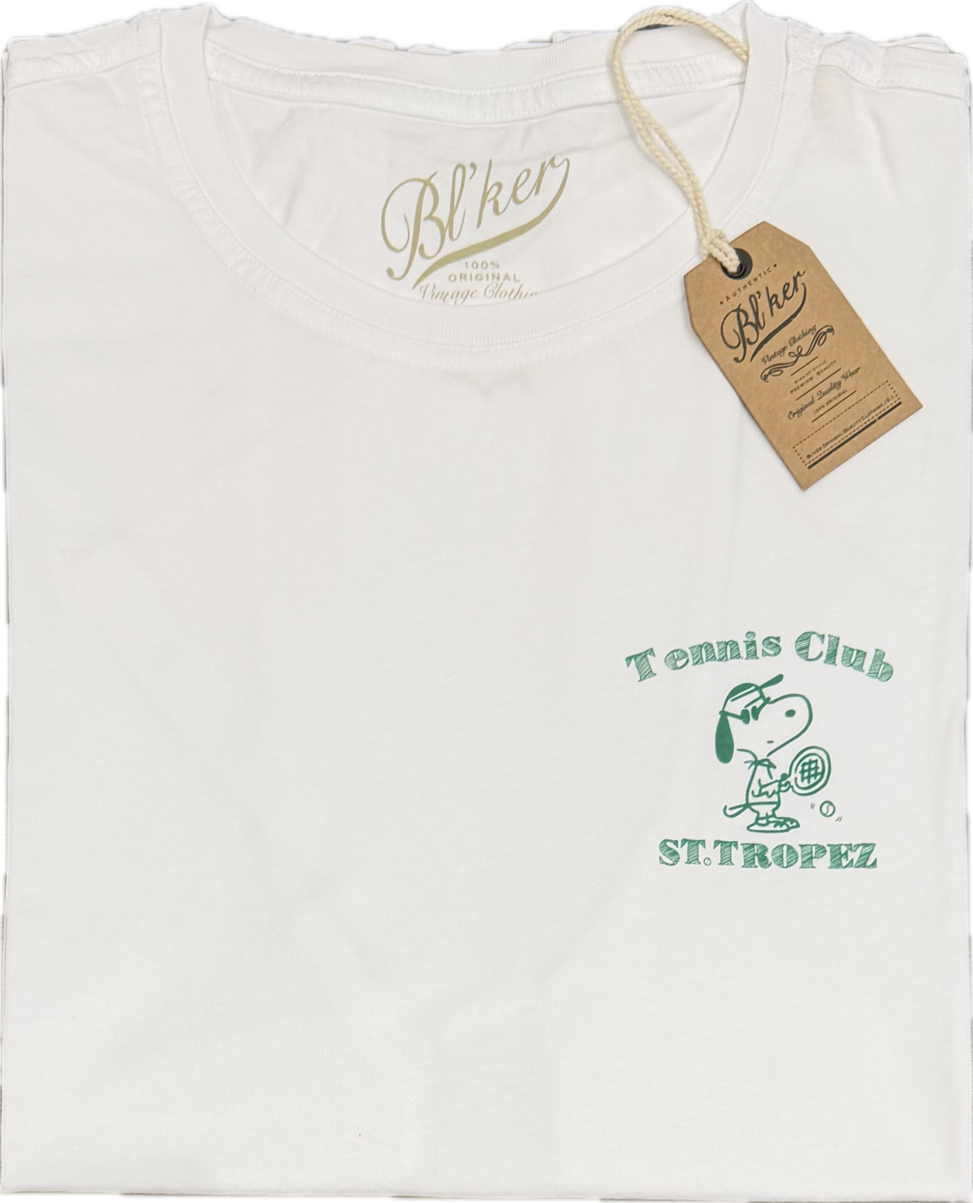 T-shirt cotone Tennis Club St. Tropez bianca BL'KER