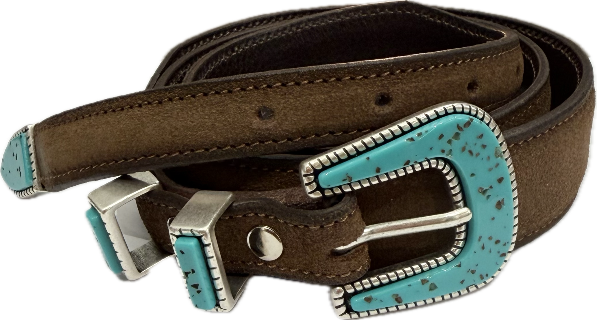 Cintura western camoscio tortora Monsieur