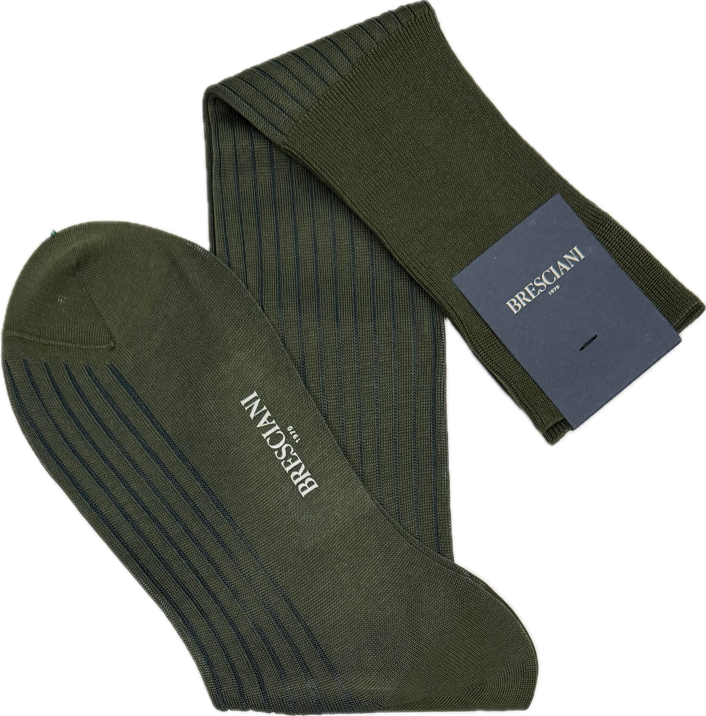 Calze vanisè verde scuro bluette Bresciani