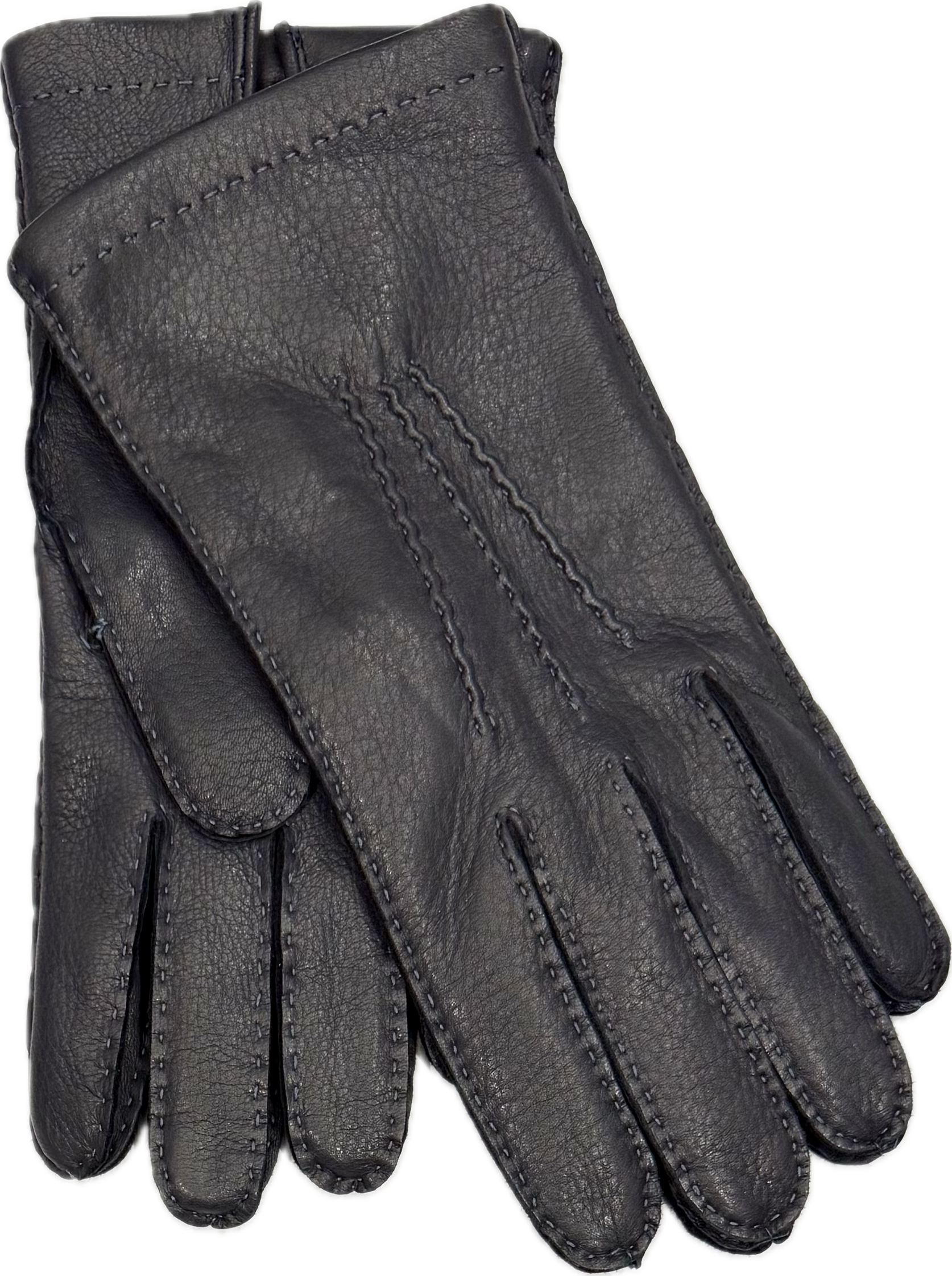 Guanto pelle cervo navy Monsieur