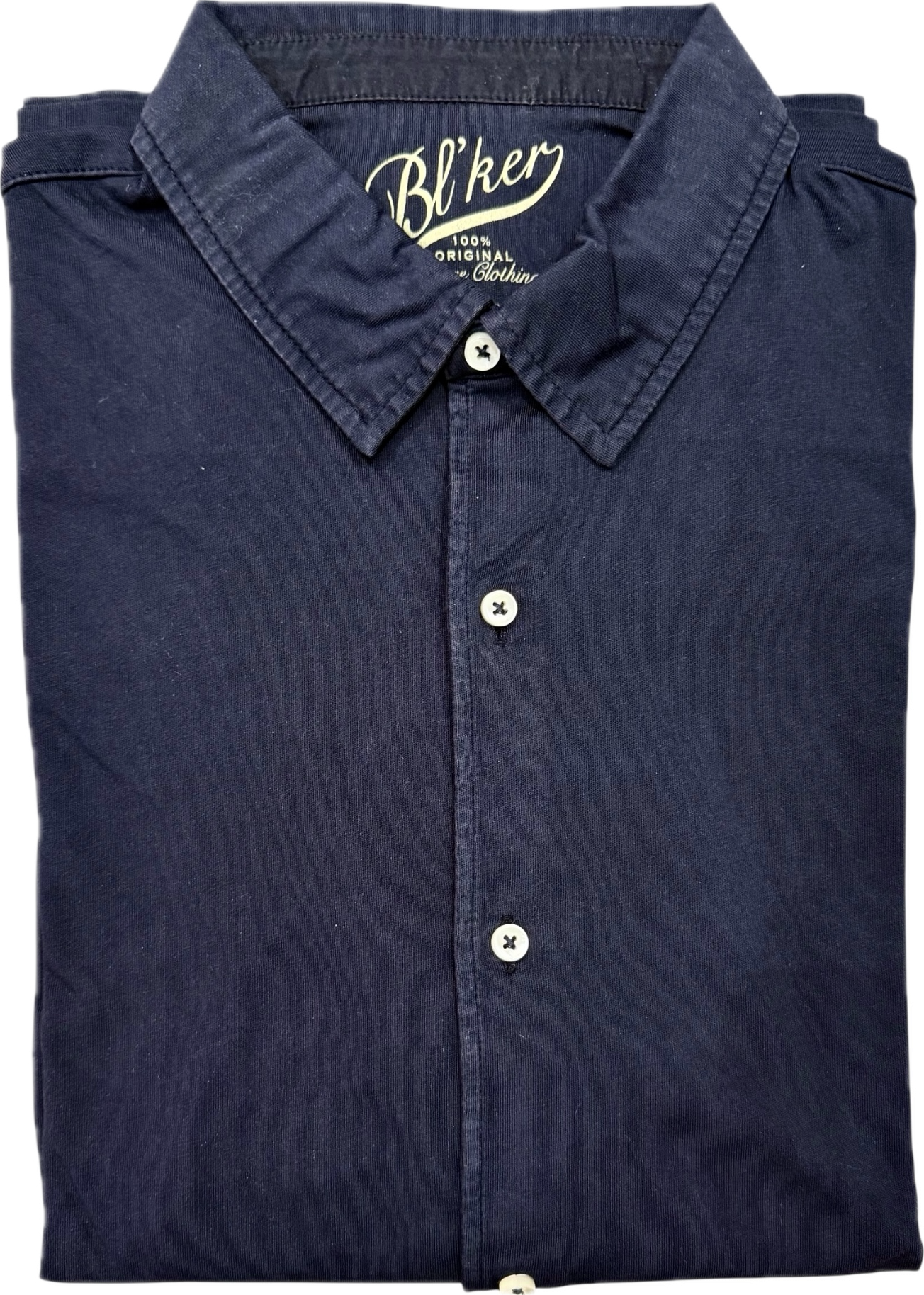Camicia manica lunga jersey navy BL'KER