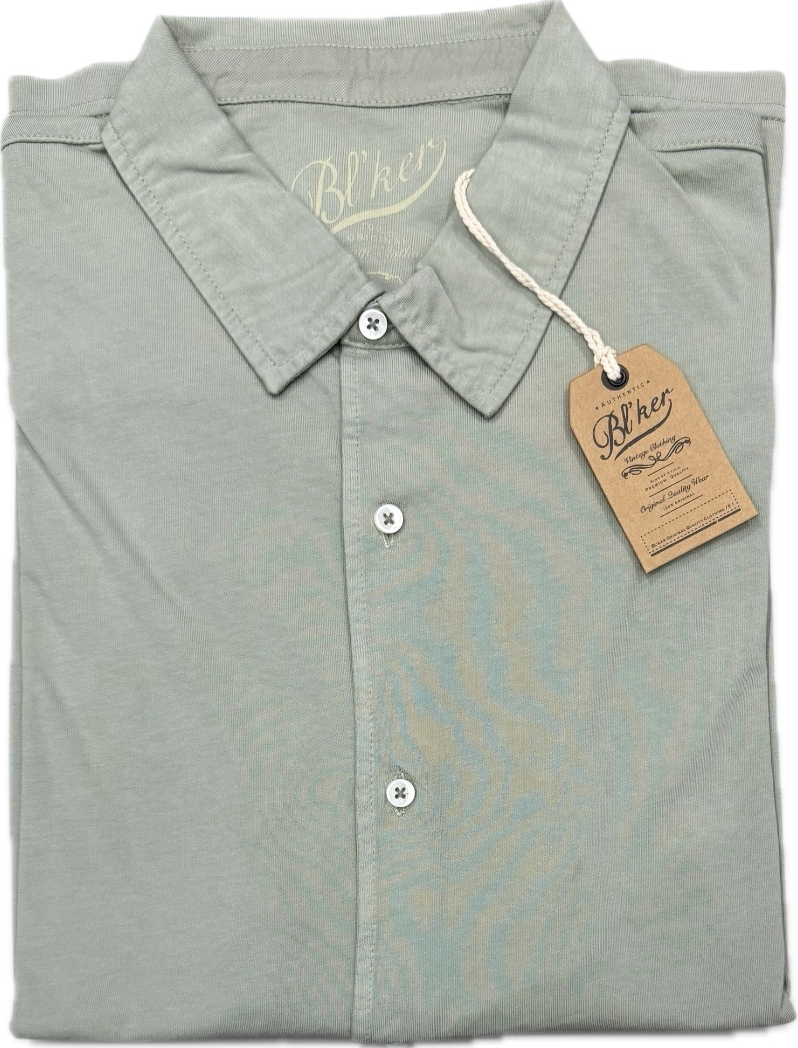 Camicia manica lunga jersey sage BL'KER