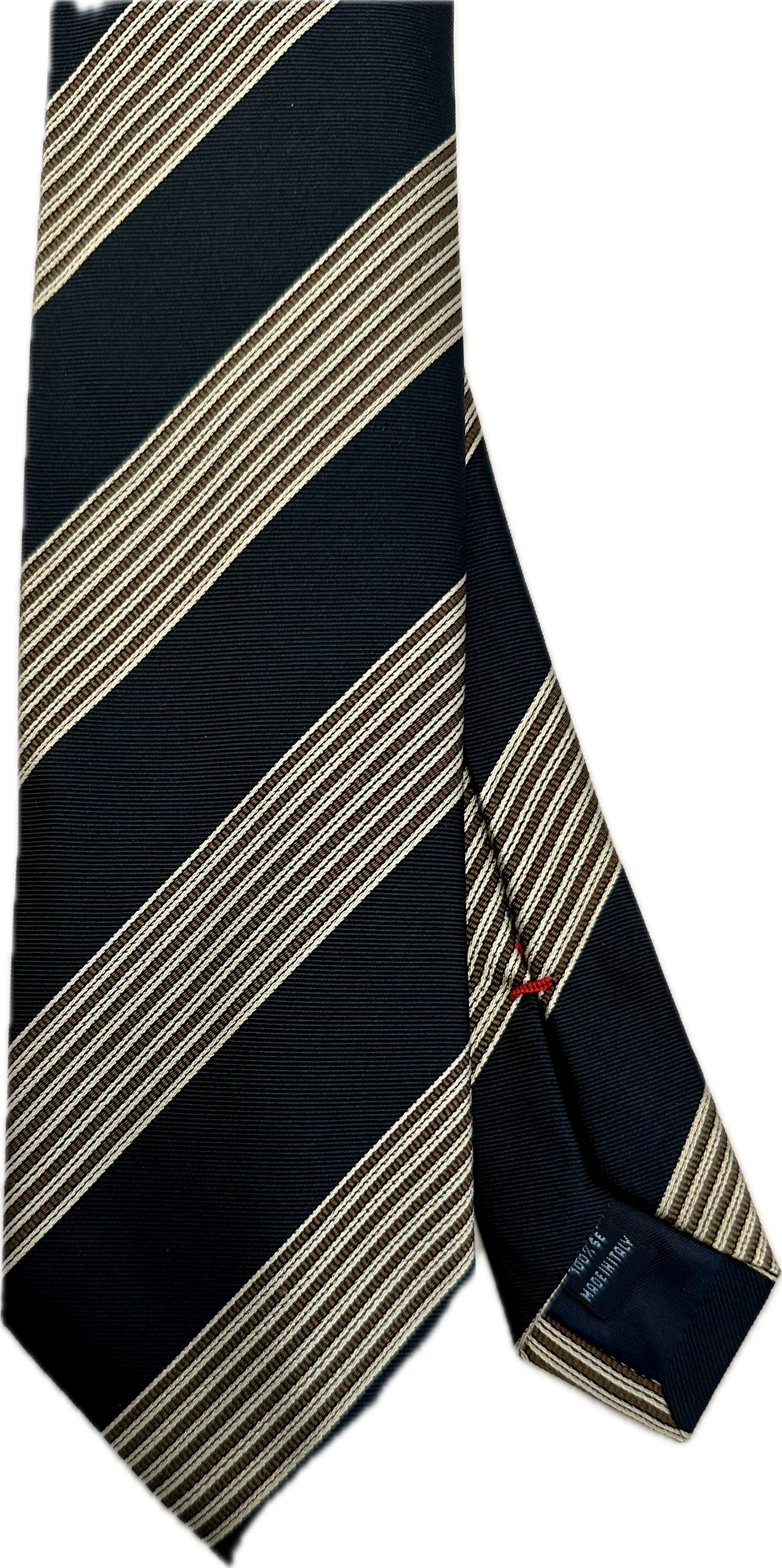 Cravatta seta regimental navy Franco Bassi
