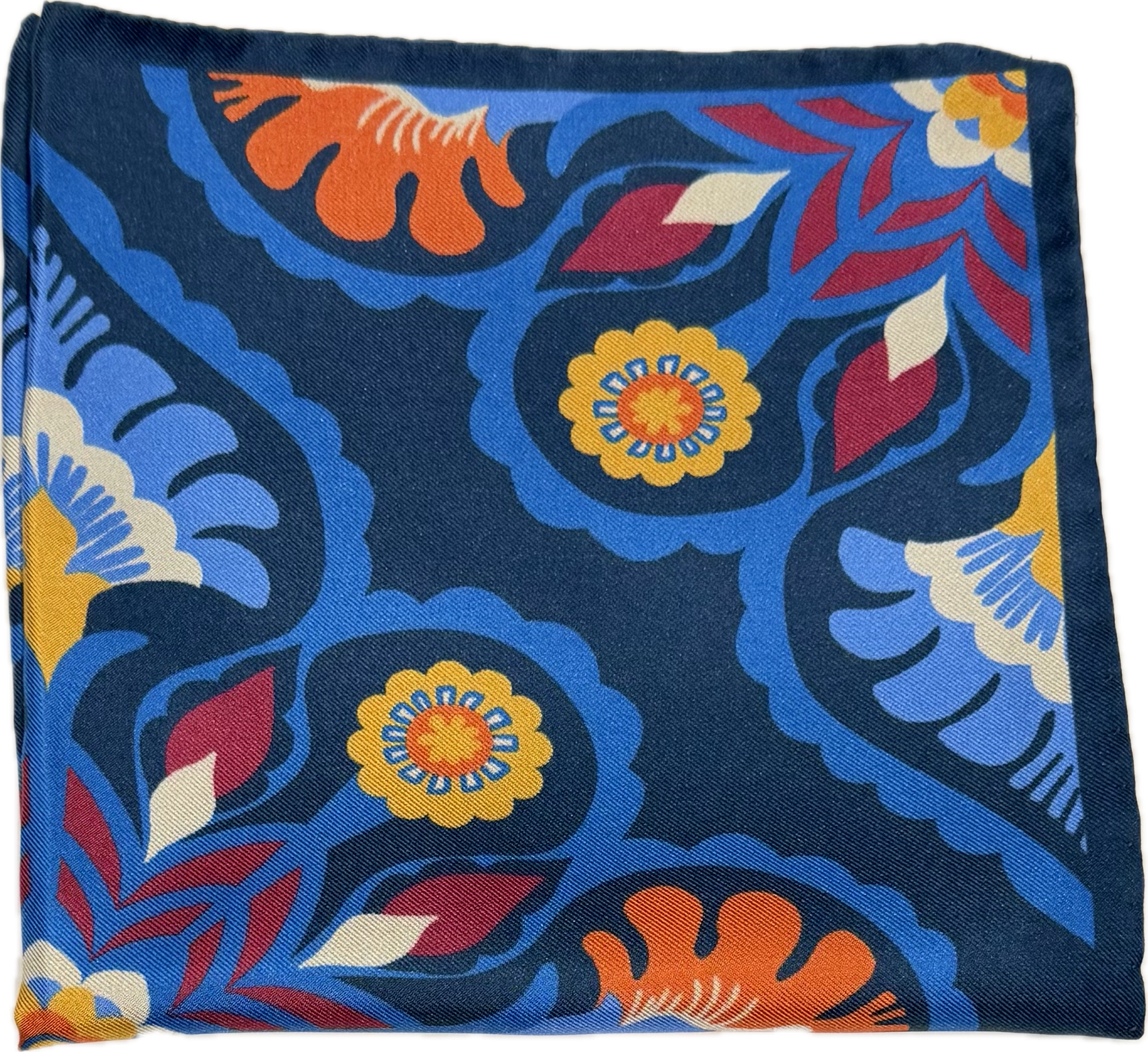 Pocket square seta fantasia mosaico multicolor Monsieur