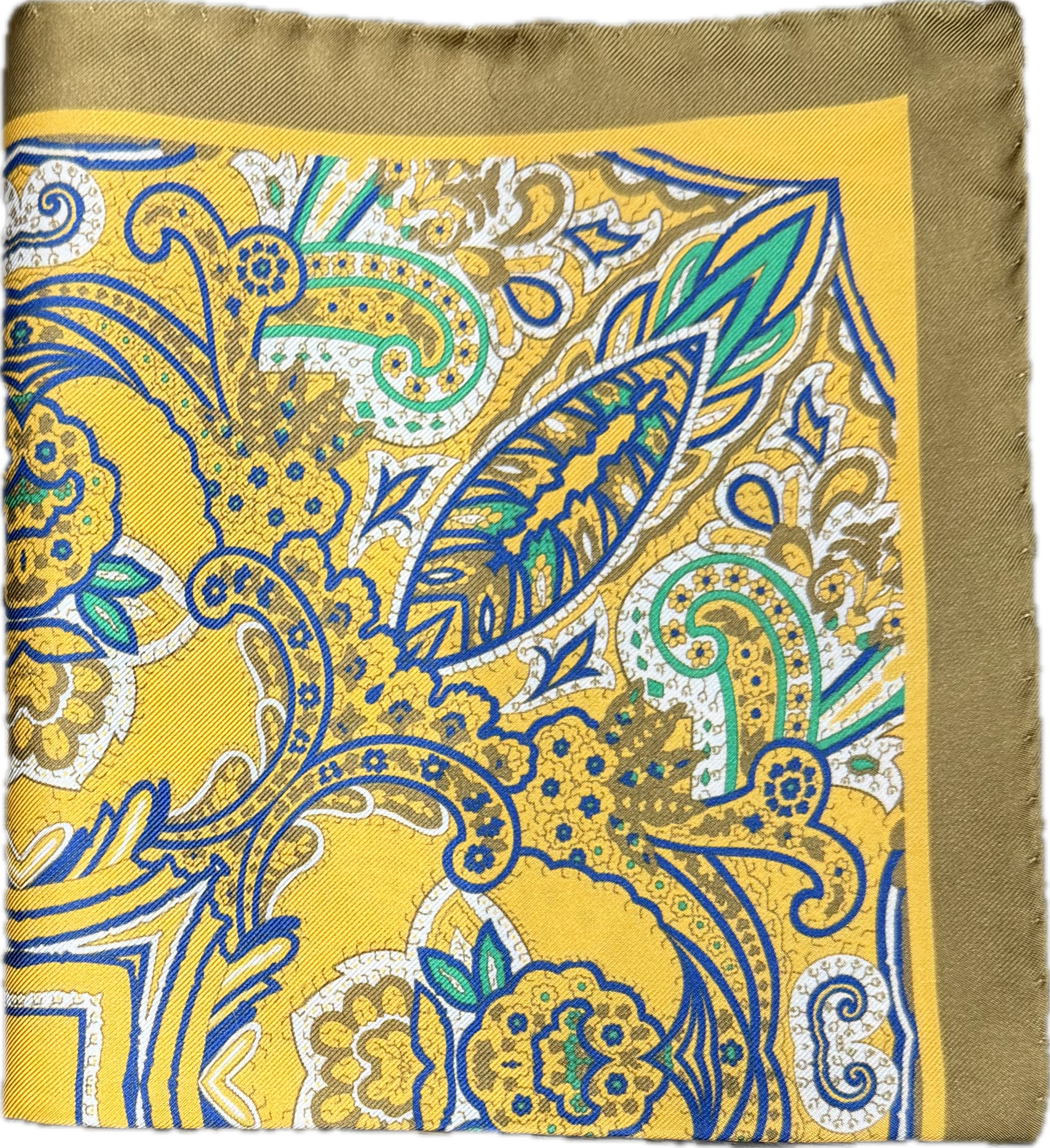 Pocket square seta cortile gialla Monsieur