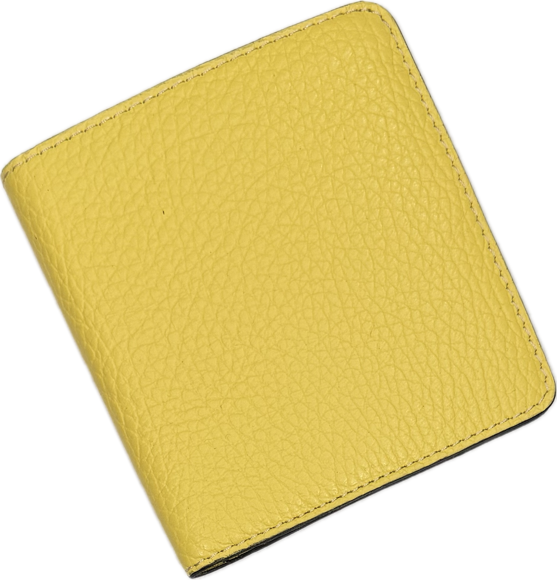 Portafoglio pelle giallo canarino Monsieur