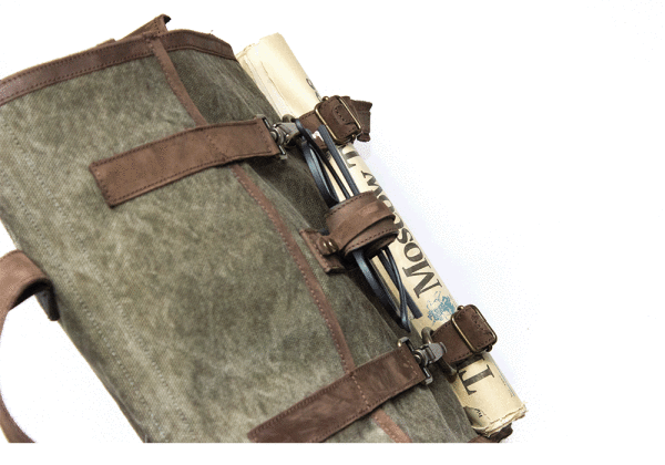 Backpack Survey Evolution pelle canvas verde Kjore Project