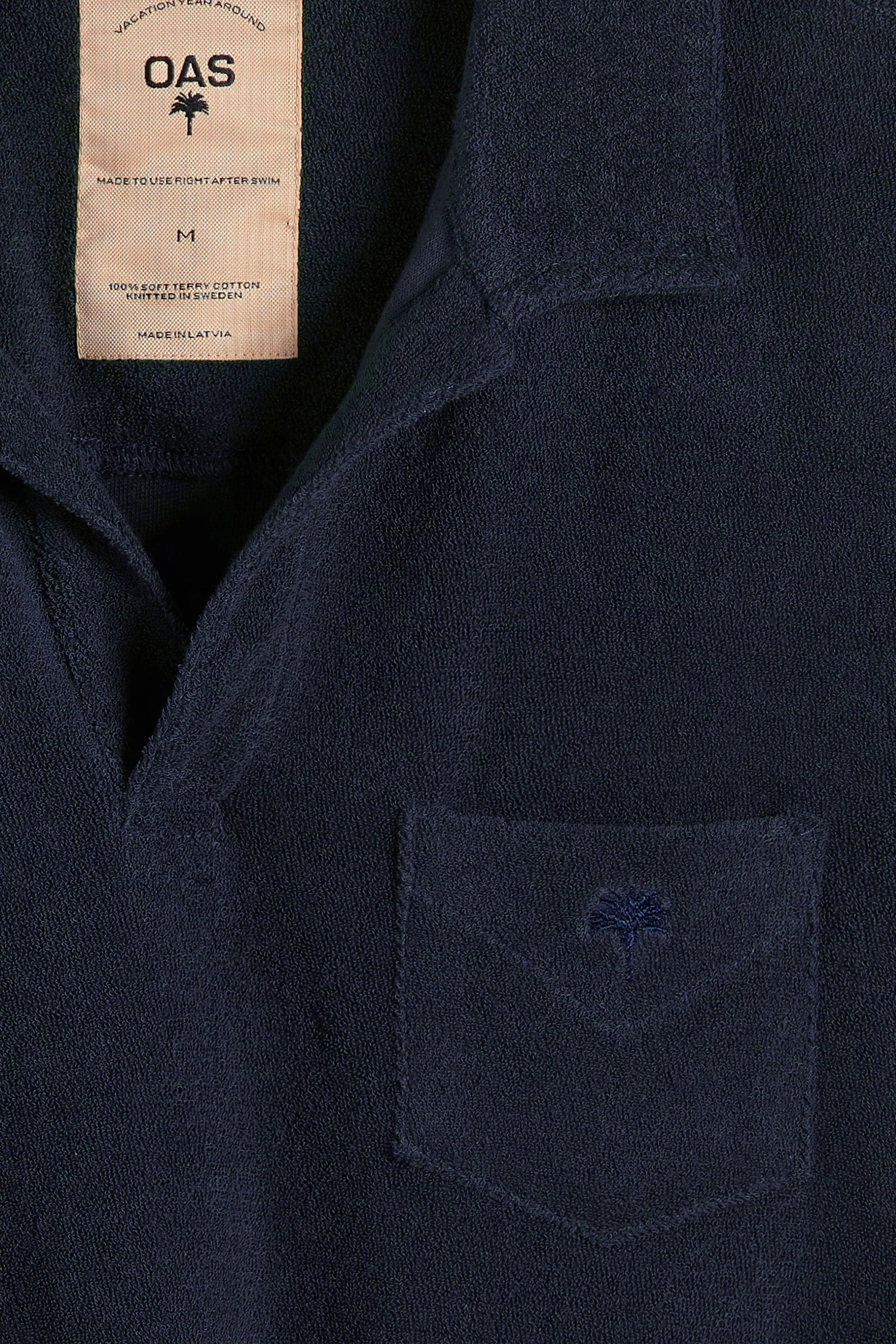 Polo spugna manica corta navy OAS