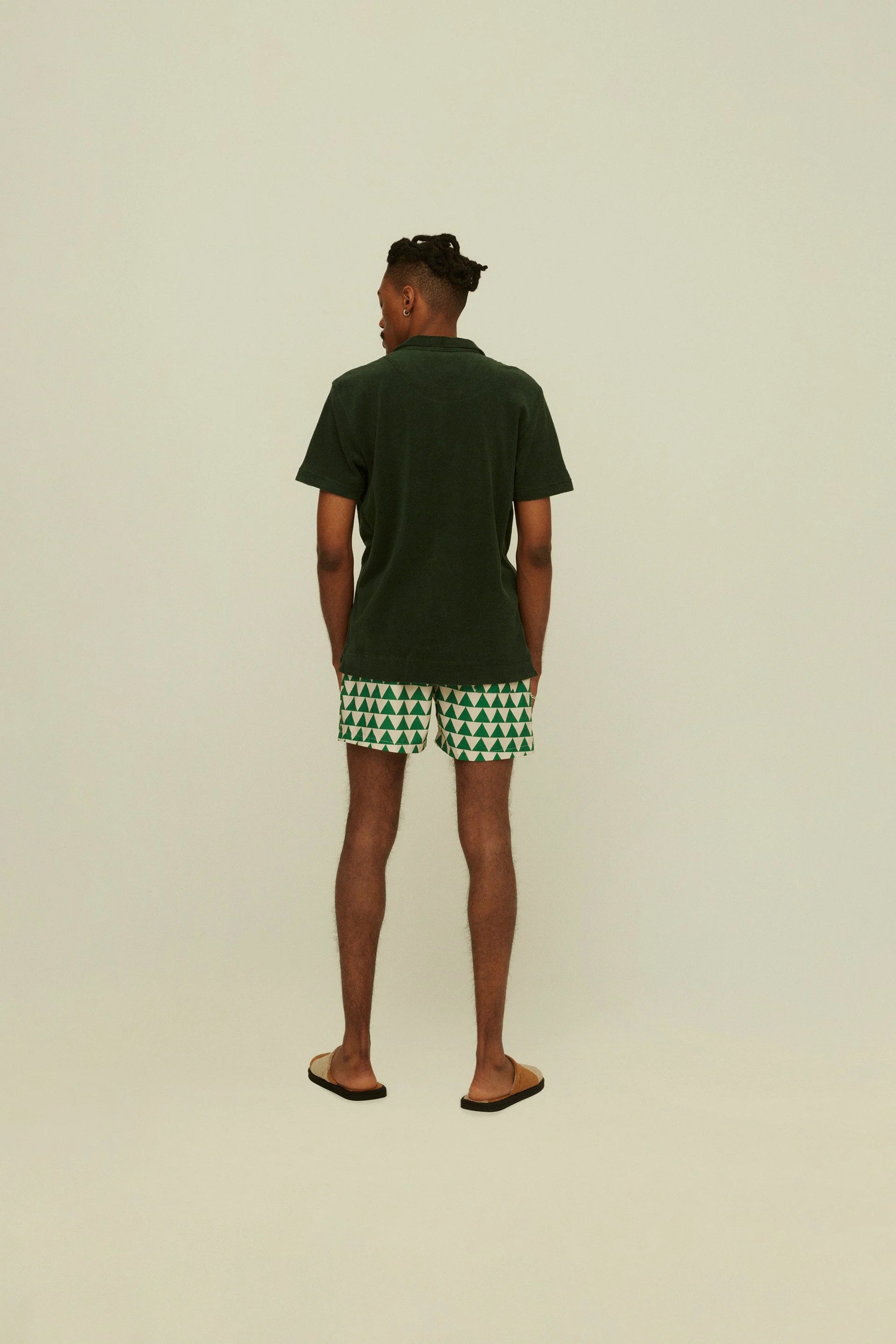 Polo spugna tigre manica corta verde OAS